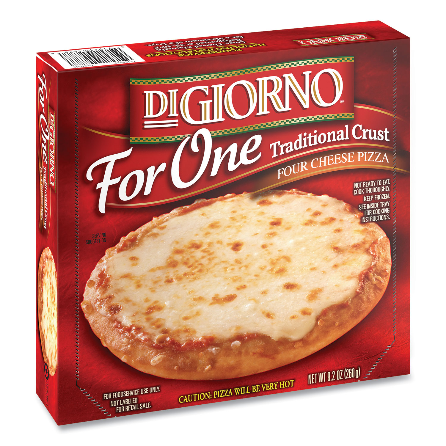  DIGIORNO 18785 For One Single Serve Traditional Crust Pizza, 9.2 oz, Four Cheese, 3/Pack, Free Delivery in 1-4 Business Days (GRR90300120) 