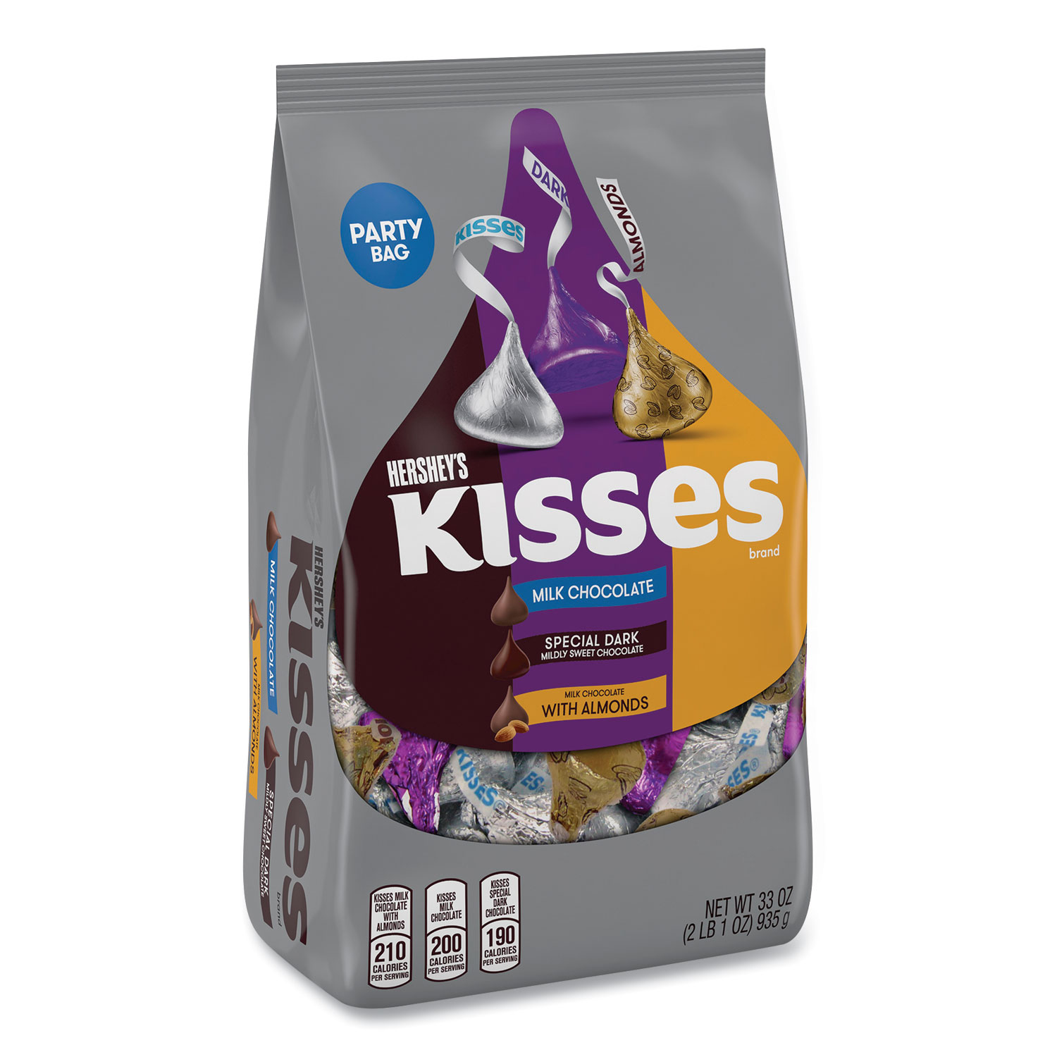  Hershey's 99509 KISSES Party Bag Assortment, 33 oz Bag, Free Delivery in 1-4 Business Days (GRR24600285) 