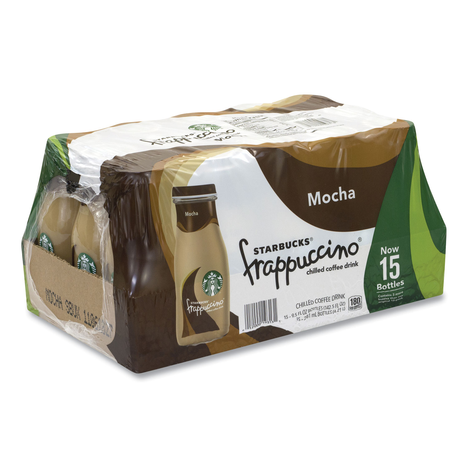  Starbucks 10313 Frappuccino Coffee, 9.5 oz Bottle, Mocha, 15/Pack, Free Delivery in 1-4 Business Days (GRR90000049) 