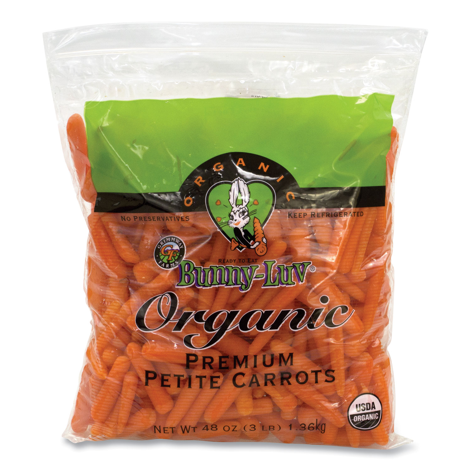  National Brand 51301 Fresh Organic Petite Baby Carrots, 3 lbs, Free Delivery in 1-4 Business Days (GRR90200083) 