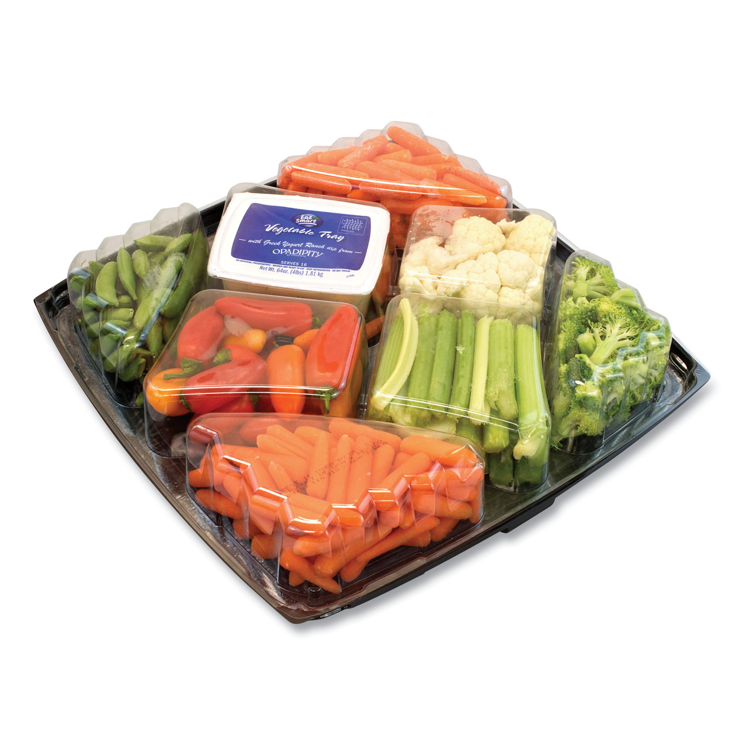  National Brand 608628 Gourmet Vegetable Tray with Ranch Dressing, 4 lbs, Free Delivery in 1-4 Business Days (GRR90200063) 