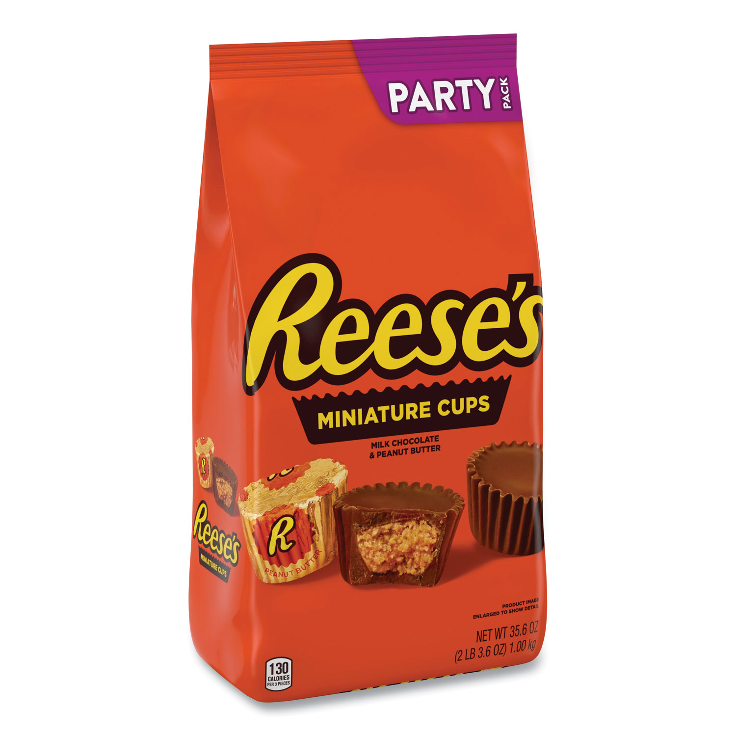  Reese's 44709 Peanut Butter Cups Miniatures Party Pack, Milk Chocolate, 35.6 oz Bag, Free Delivery in 1-4 Business Days (GRR24600412) 
