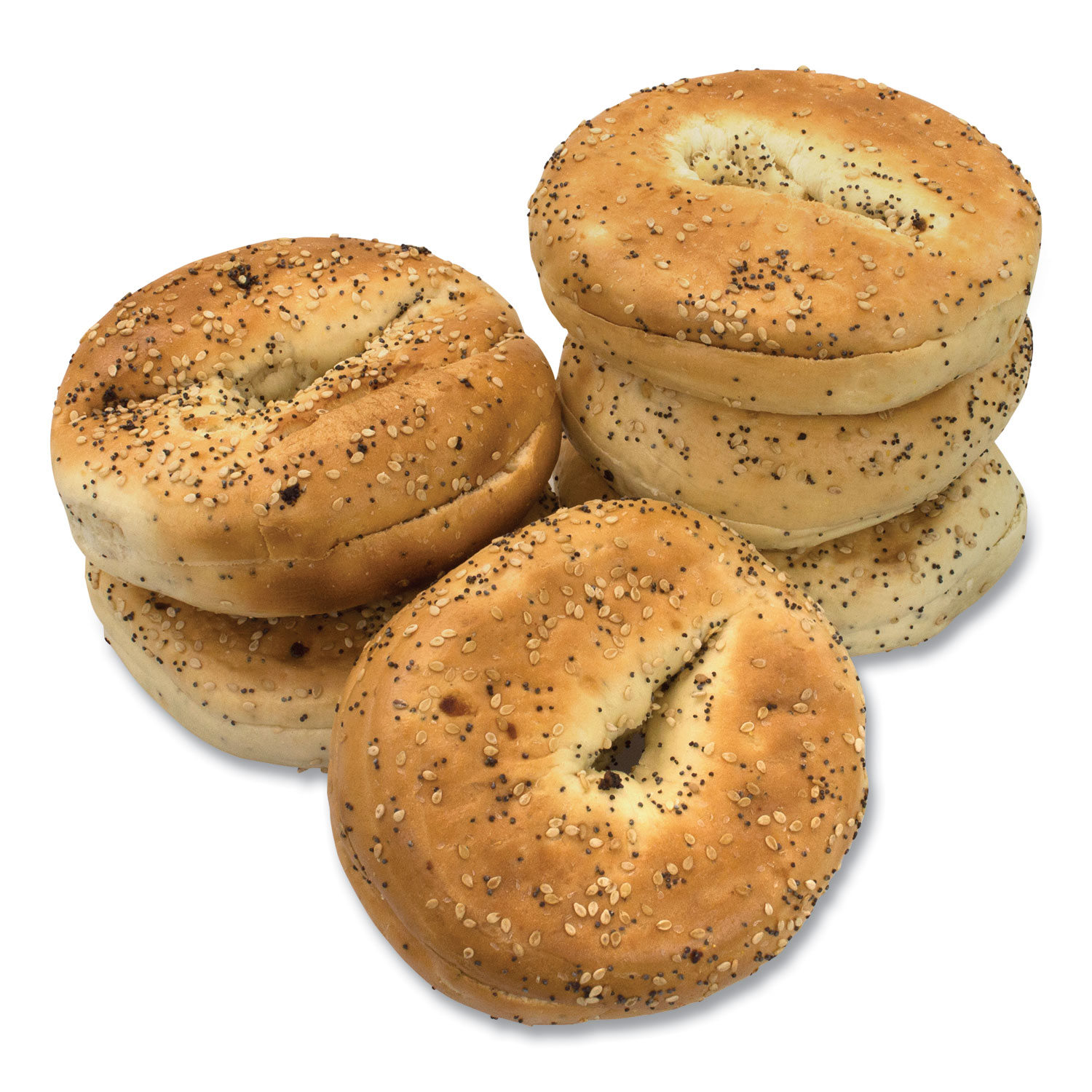  National Brand 172653 Fresh Everything Bagels, 6/Pack, Free Delivery in 1-4 Business Days (GRR90000009) 