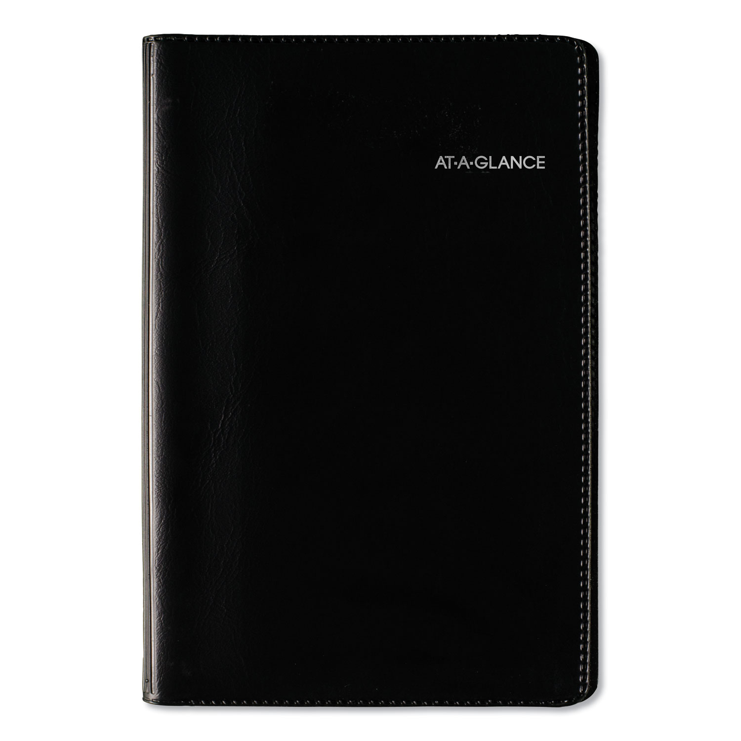  AT-A-GLANCE G235-00 Weekly Pocket Appt Book, Phone/Address Tabs, 6 x 3 3/4, Black, 2020 (AAGG23500) 