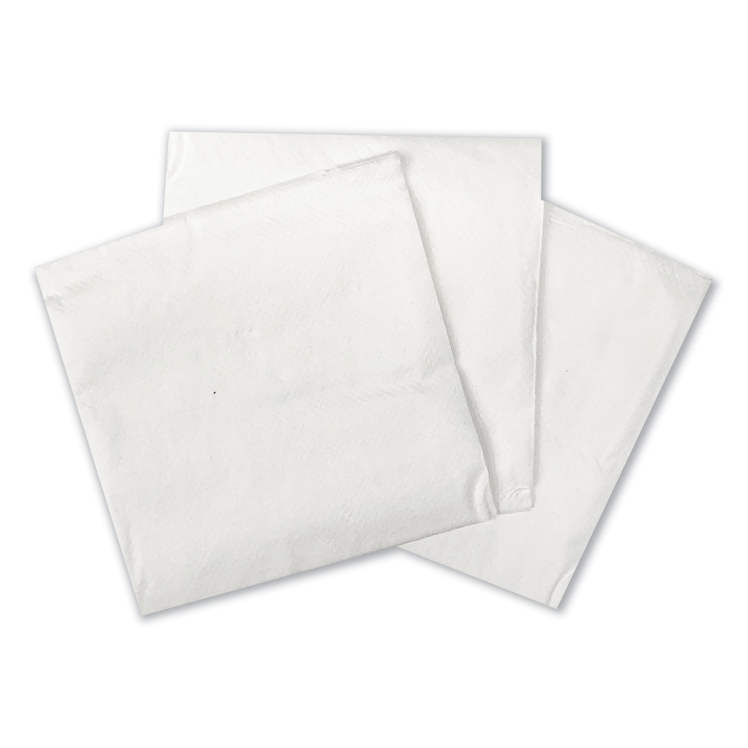 Cocktail Napkins, 1-Ply, 9w x 9d, White, 500/Pack, 8 Packs/Carton