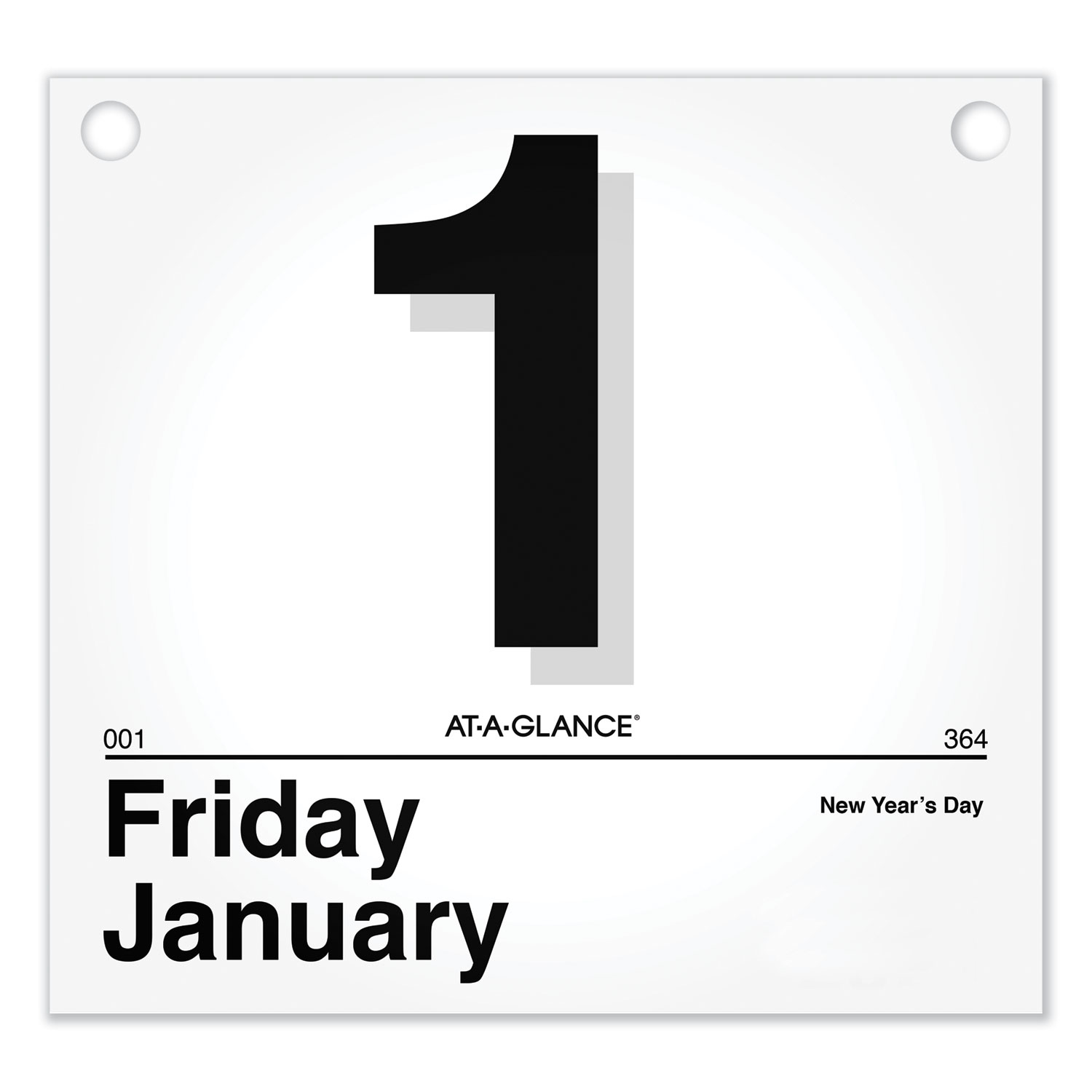  AT-A-GLANCE K4-50 Today Is Daily Wall Calendar Refill, 8 1/2 x 8, White, 2020 (AAGK450) 