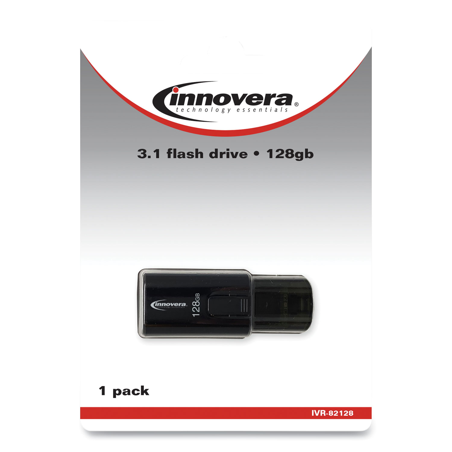  Innovera 82128 USB 3.0 Flash Drive, 128 GB, (IVR82128) 