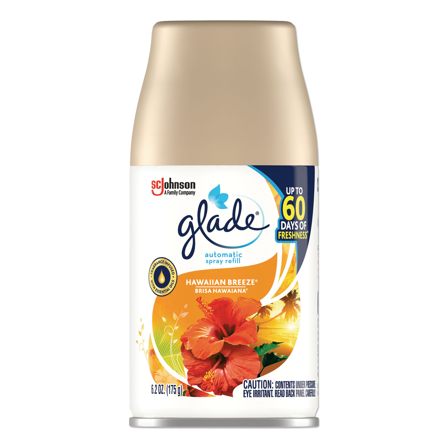 Glade® Automatic Air Freshener, Hawaiian Breeze, 6.2 oz, 6/Carton