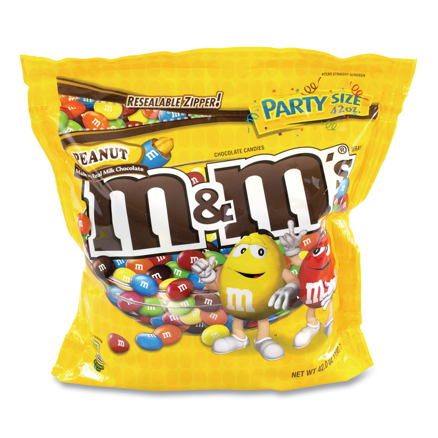  M & M's 32437 SUP Party Bag Peanut, 38 oz Bag, 2 Bags/Pack, Free Delivery in 1-4 Business Days (GRR20901304) 