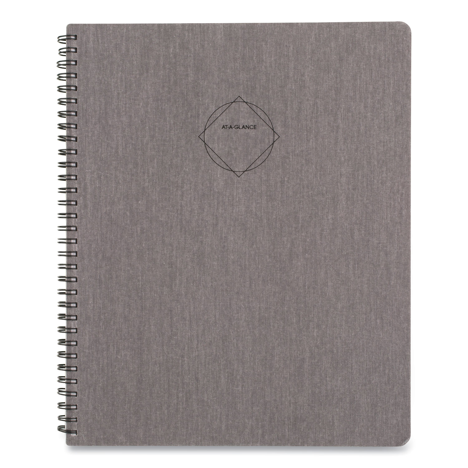 AT-A-GLANCE® Elevation Linen Weekly/Monthly Planner, 11 x 8.5, Black, 2021