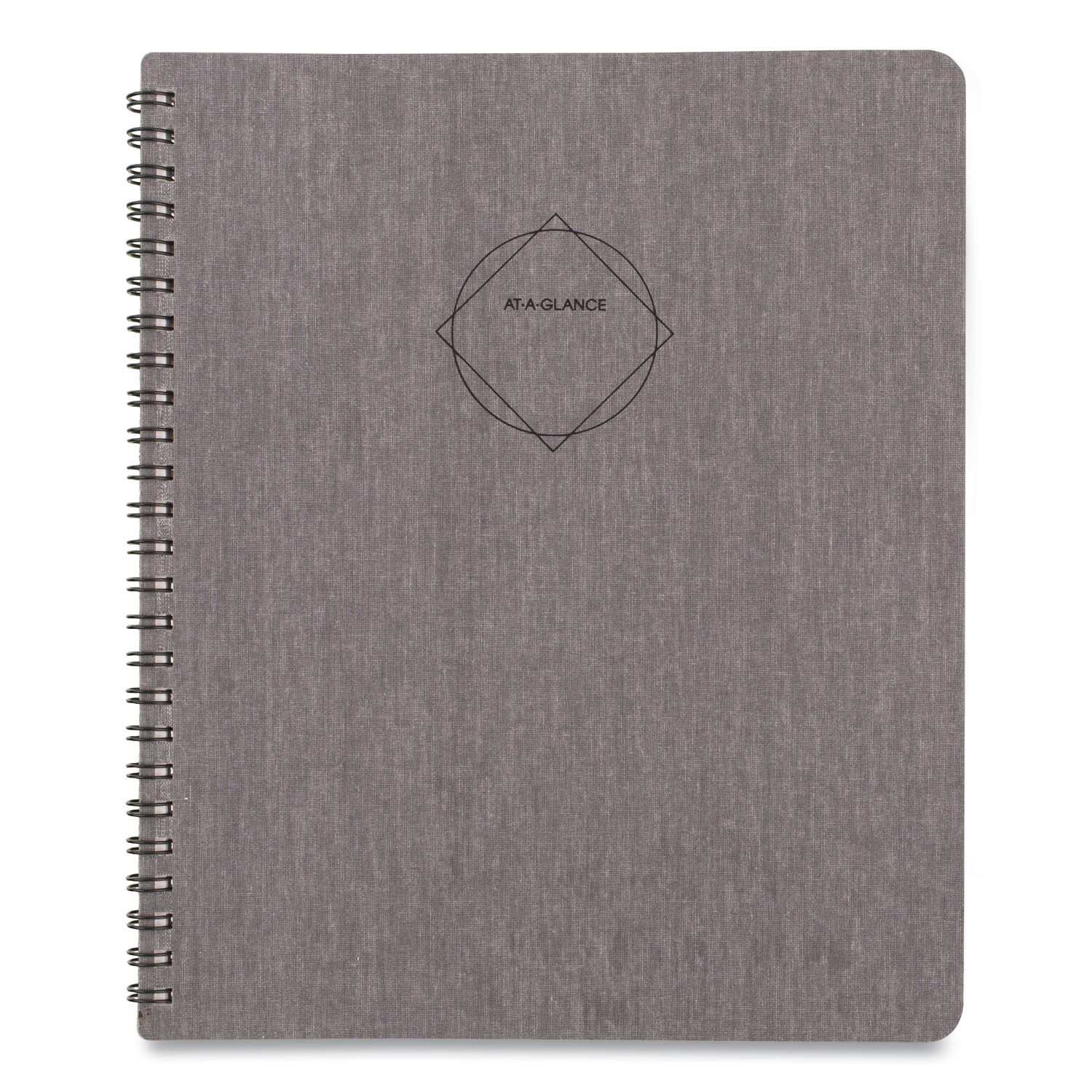 AT-A-GLANCE® Elevation Linen Weekly/Monthly Planner, 8.75 x 7, Black, 2021