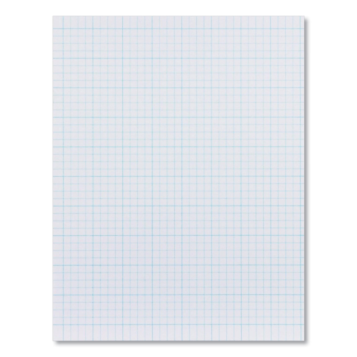 Ampad® Quadrille Pads, 10 sq/in Quadrille Rule, 8.5 x 11, White, 40 Sheets