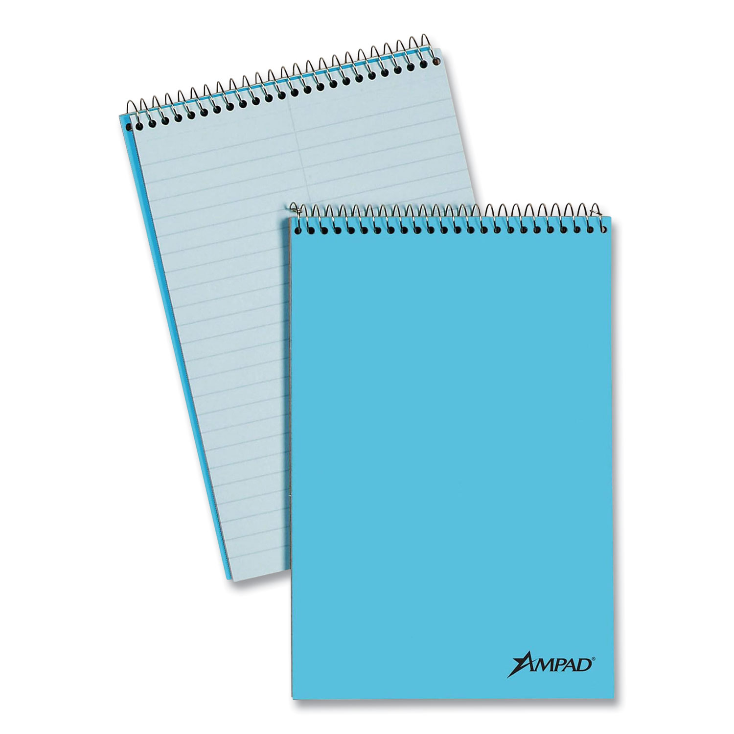 Ampad® Steno Books, Pitman Rule, Blue Cover, 6 x 9, 80 Green Tint Sheets