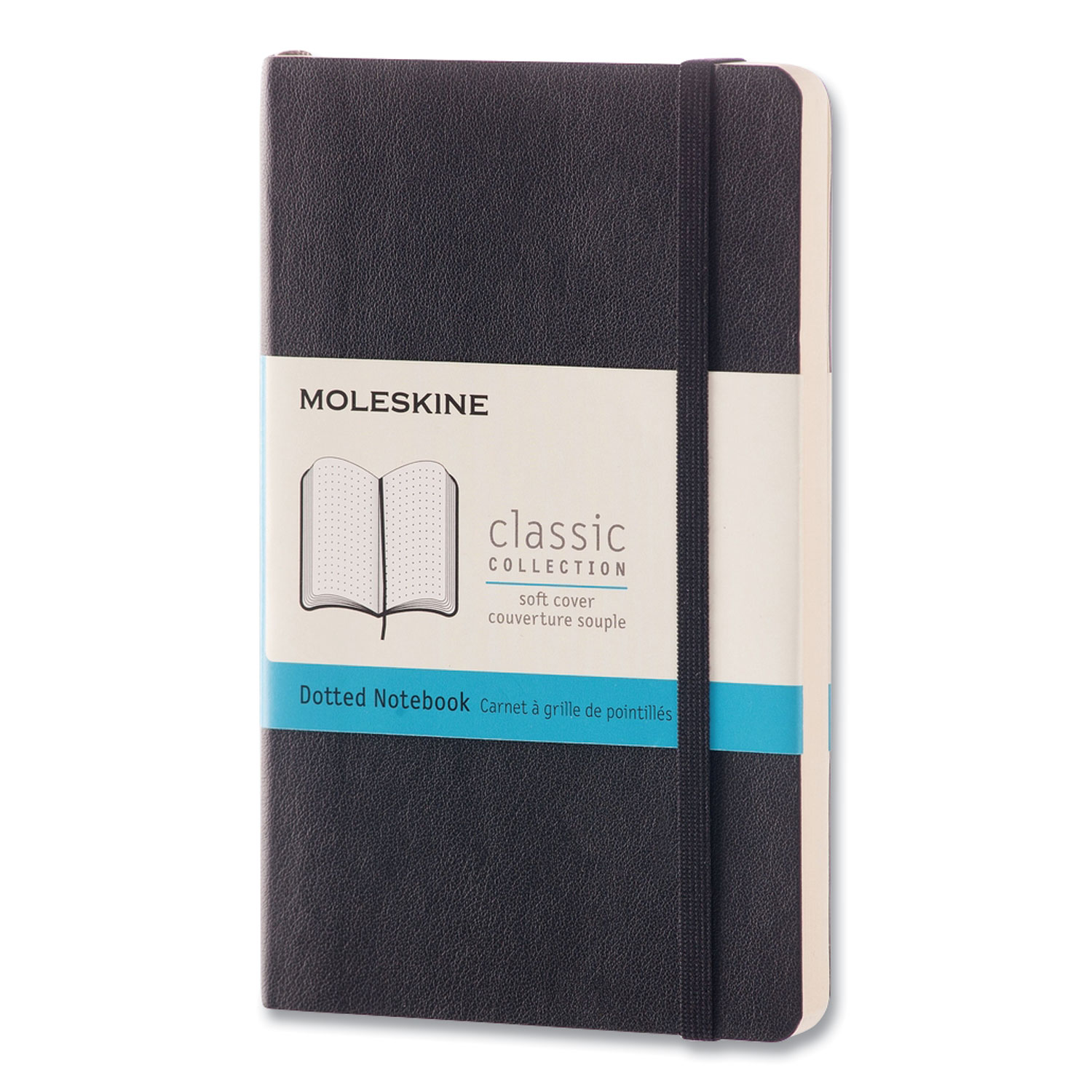 Moleskine® Classic Softcover Notebook, 1 Subject, Dotted Rule, Black Cover, 5.5 x 3.5