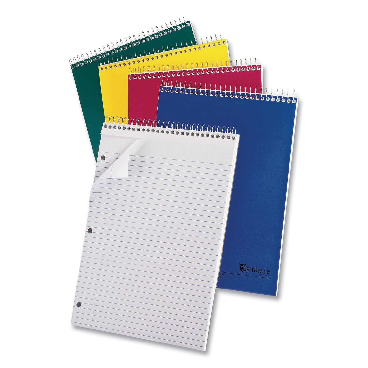  Oxford 25-415R Earthwise by Oxford One-Subject Notebook, Medium/College Rule, Randomly Assorted Color Covers, 8.5 x 11.75, 80 Sheets (OXF800896) 
