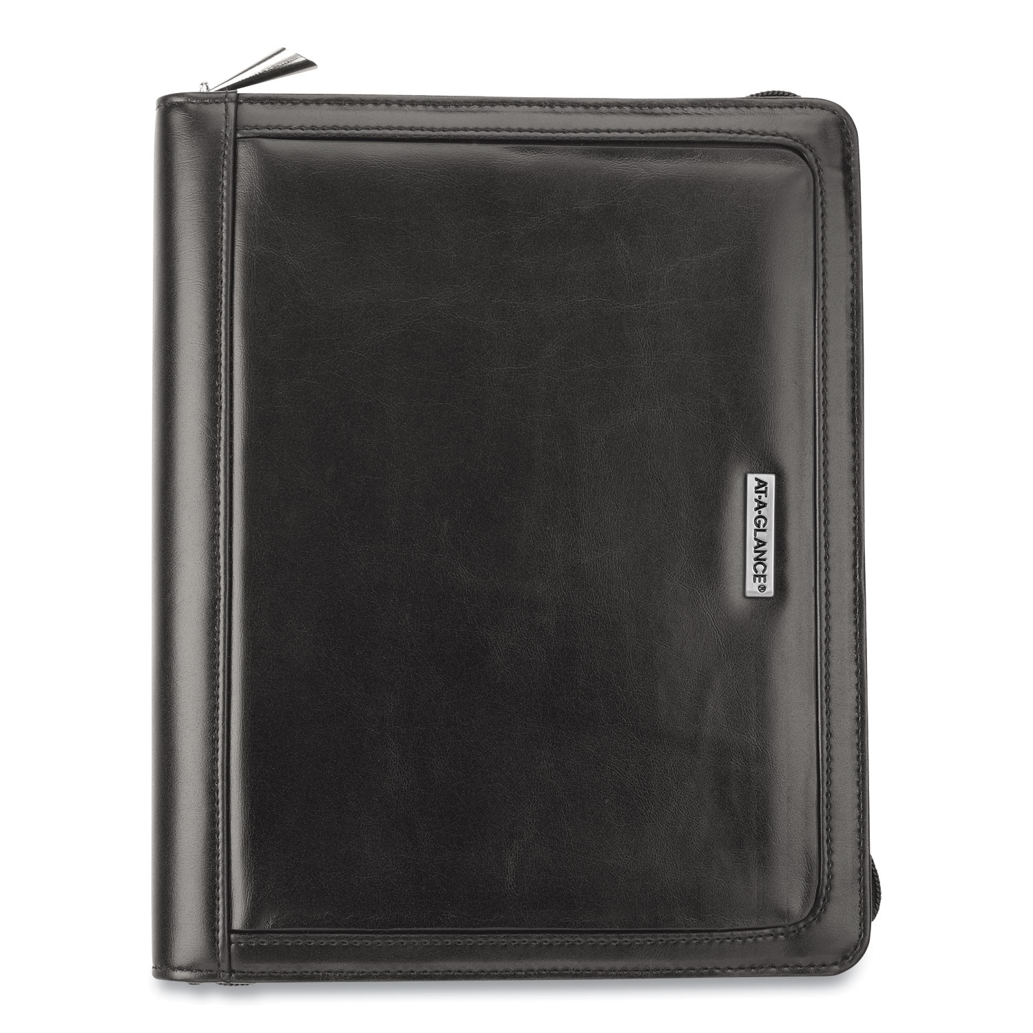 AT-A-GLANCE® Faux Black Leather Starter Set, 10.4 x 8.7, Black
