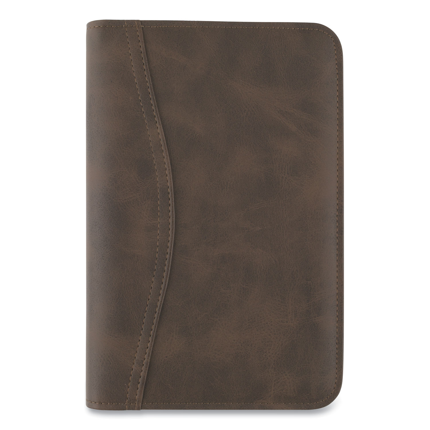 AT-A-GLANCE® Distressed Brown Leather Starter Set, 6.75 x 3.75, Brown