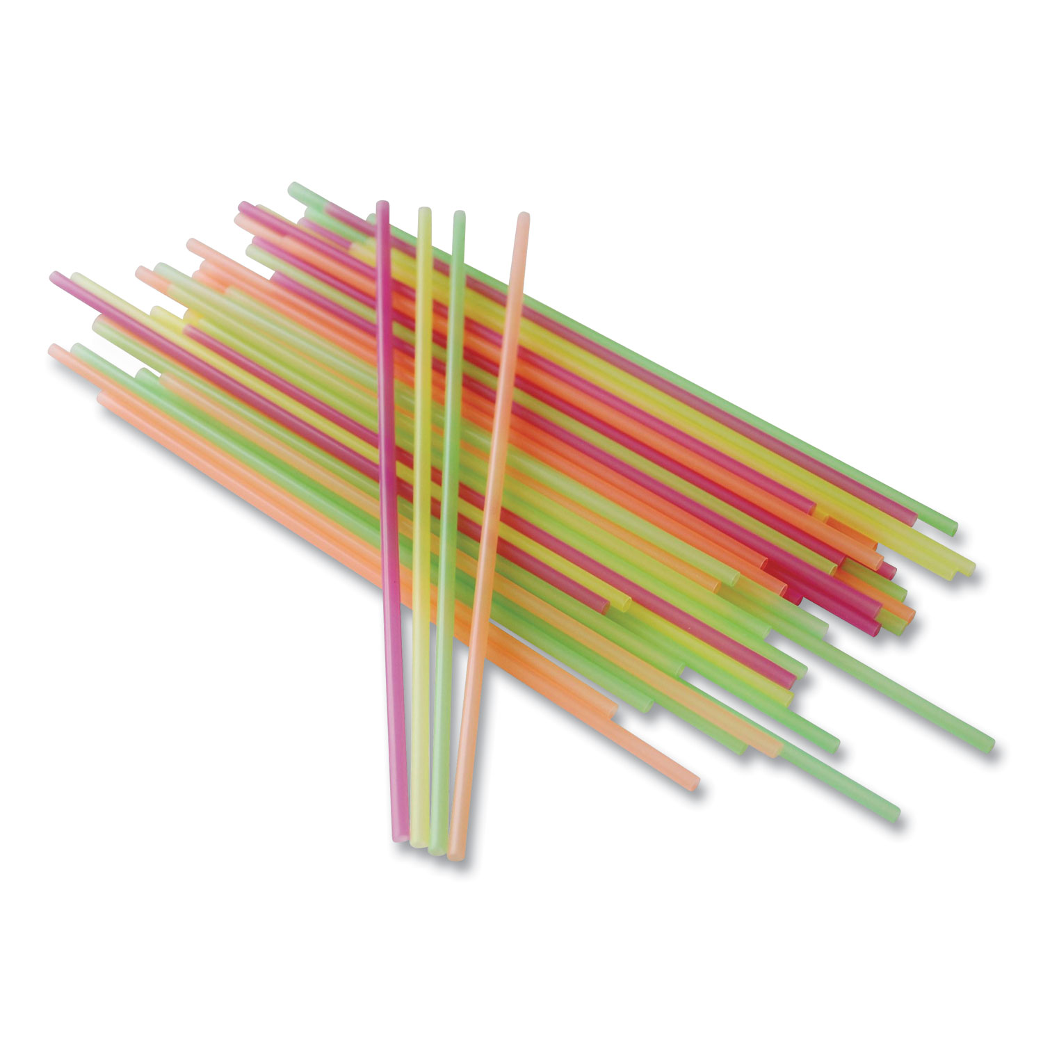Berkley Square Neon Sip Sticks, 5.5, Assorted, 1,000/Pack