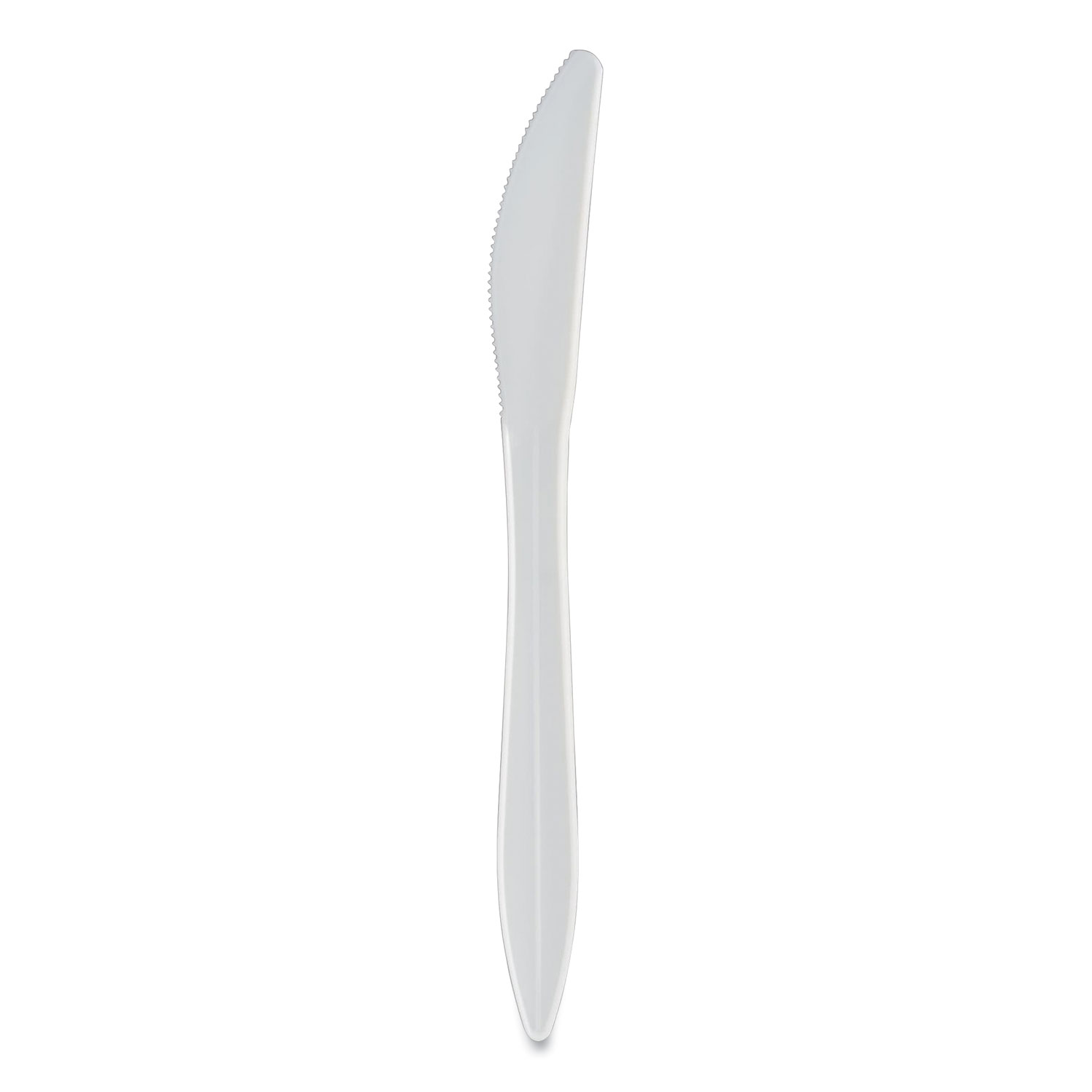  Berkley Square 1101000 Individually Wrapped Mediumweight Cutlery, Knives, White, 1,000/Carton (BSQ886777) 