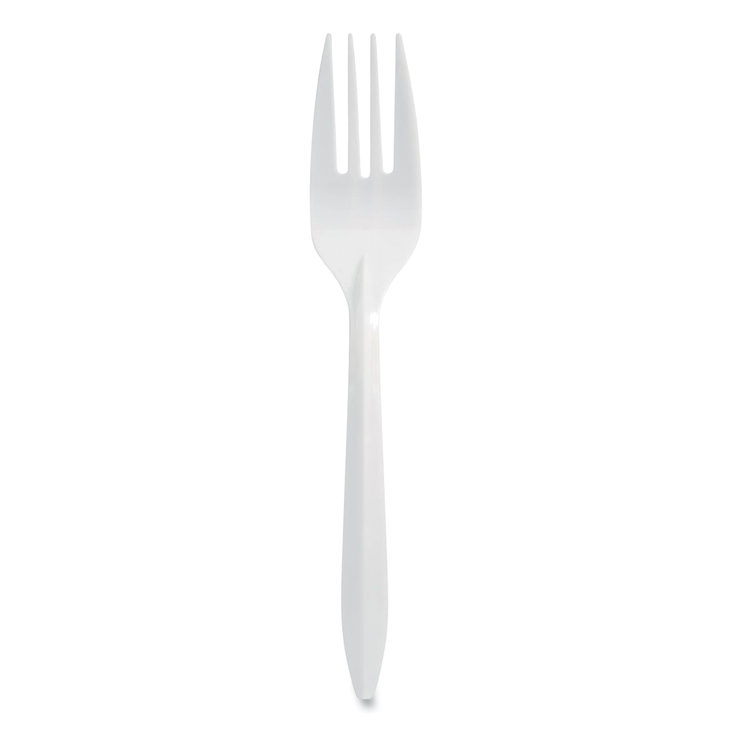 Berkley Square Individually Wrapped Mediumweight Cutlery, Forks, White, 1,000/Carton