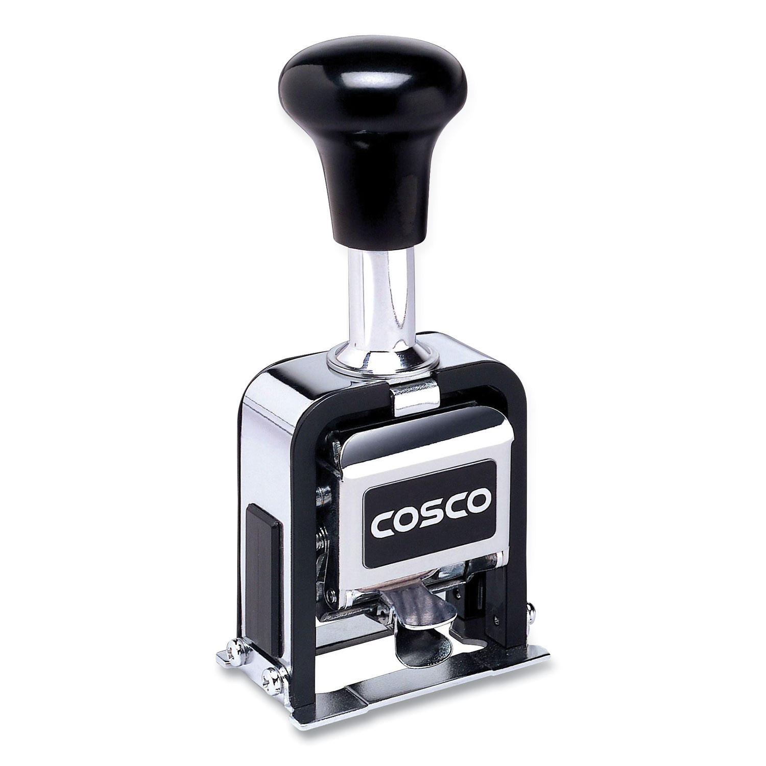 COSCO 026137 Self-Inking Numbering Machine, 6-Bands, 2.81 x 1.88, Black Ink (CSC520159) 