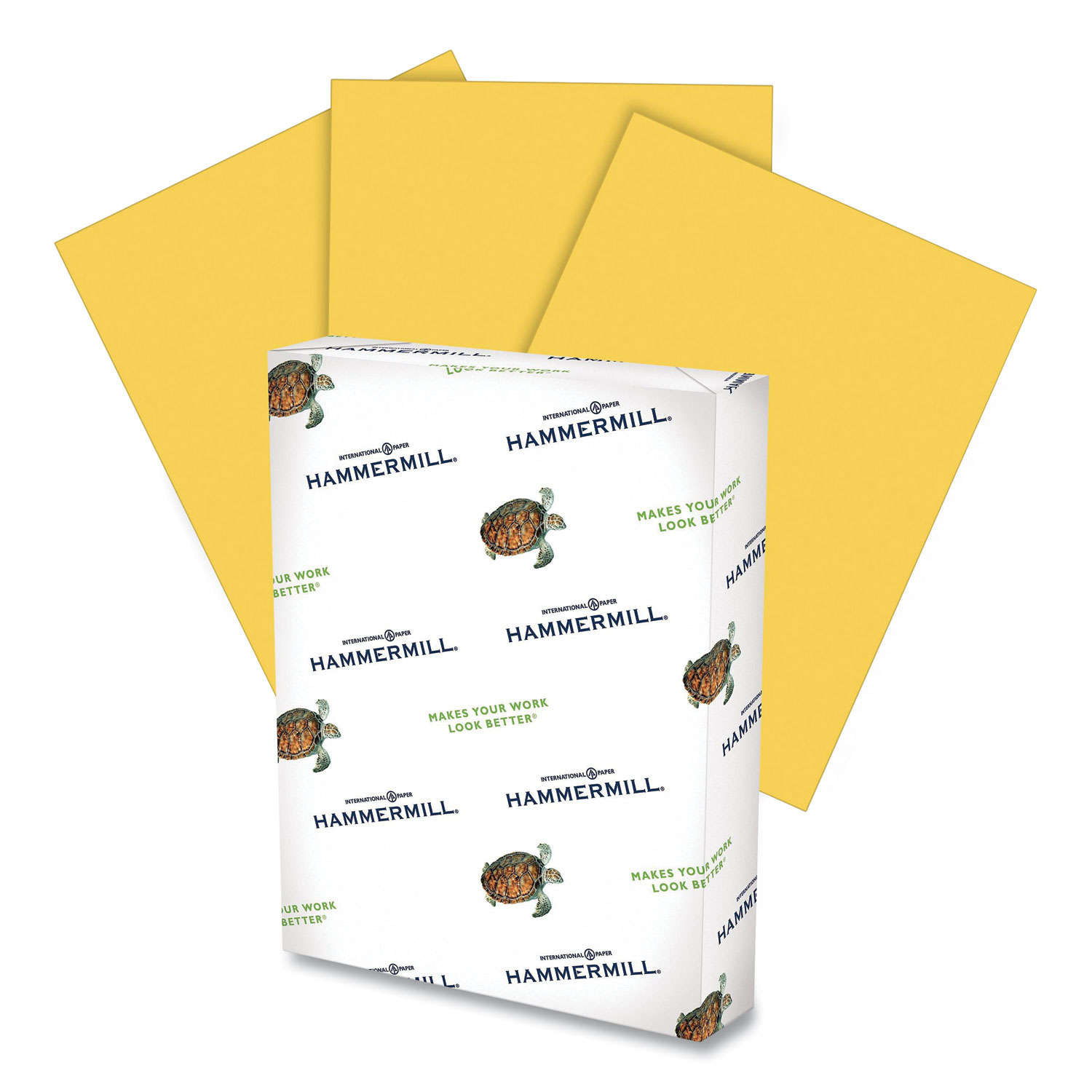 Hammermill® Colors Print Paper, 20lb, 8.5 x 14, Goldenrod, 500/Ream