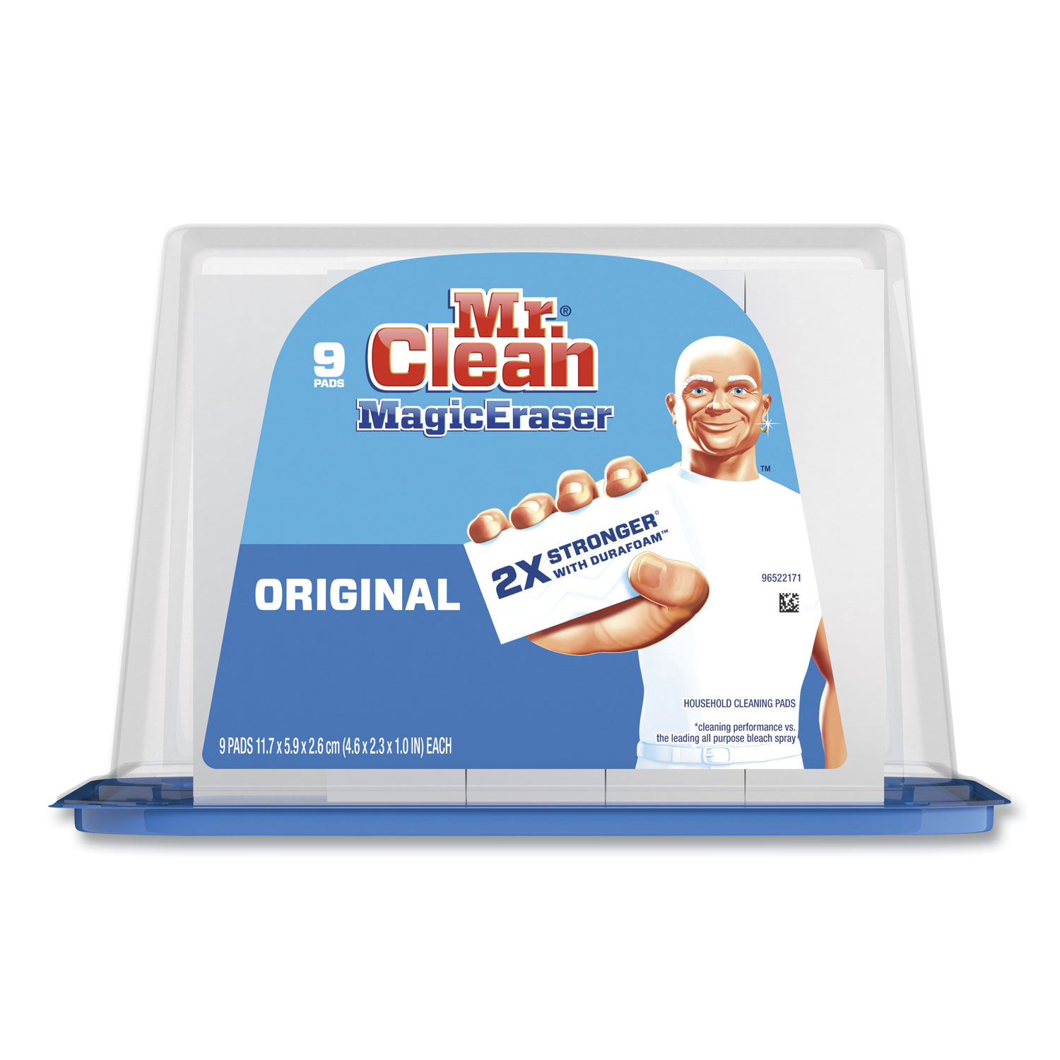  Mr. Clean 79344 Magic Eraser with Durafoam, 2.3 x 4.6 x 1.0, White, 9/Pack (PGC24387031) 