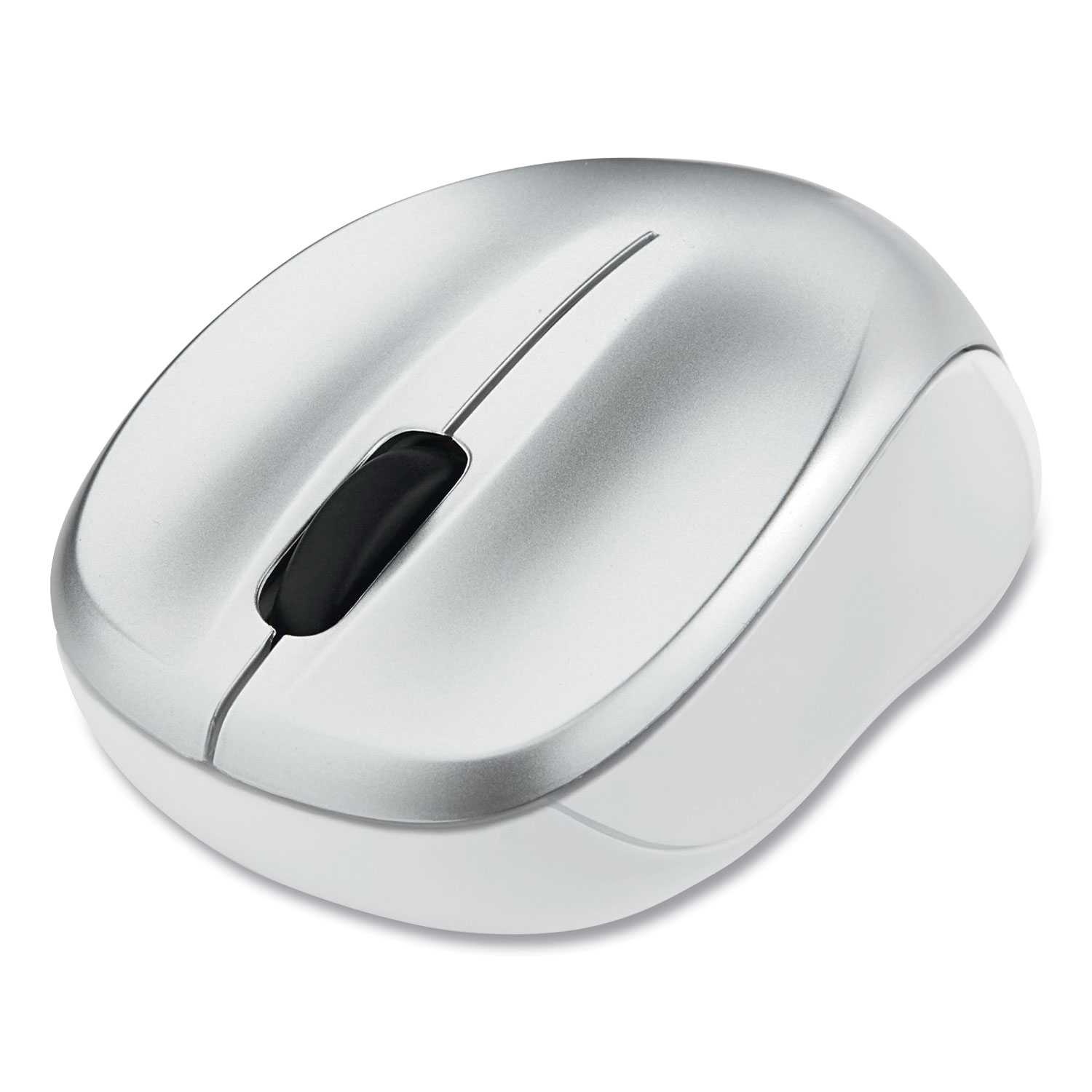 Silent Blue LED Mouse, 2.4 GHz ft Wireless Range, Left/Right Hand Use, Silver Lighthouse Office Supply