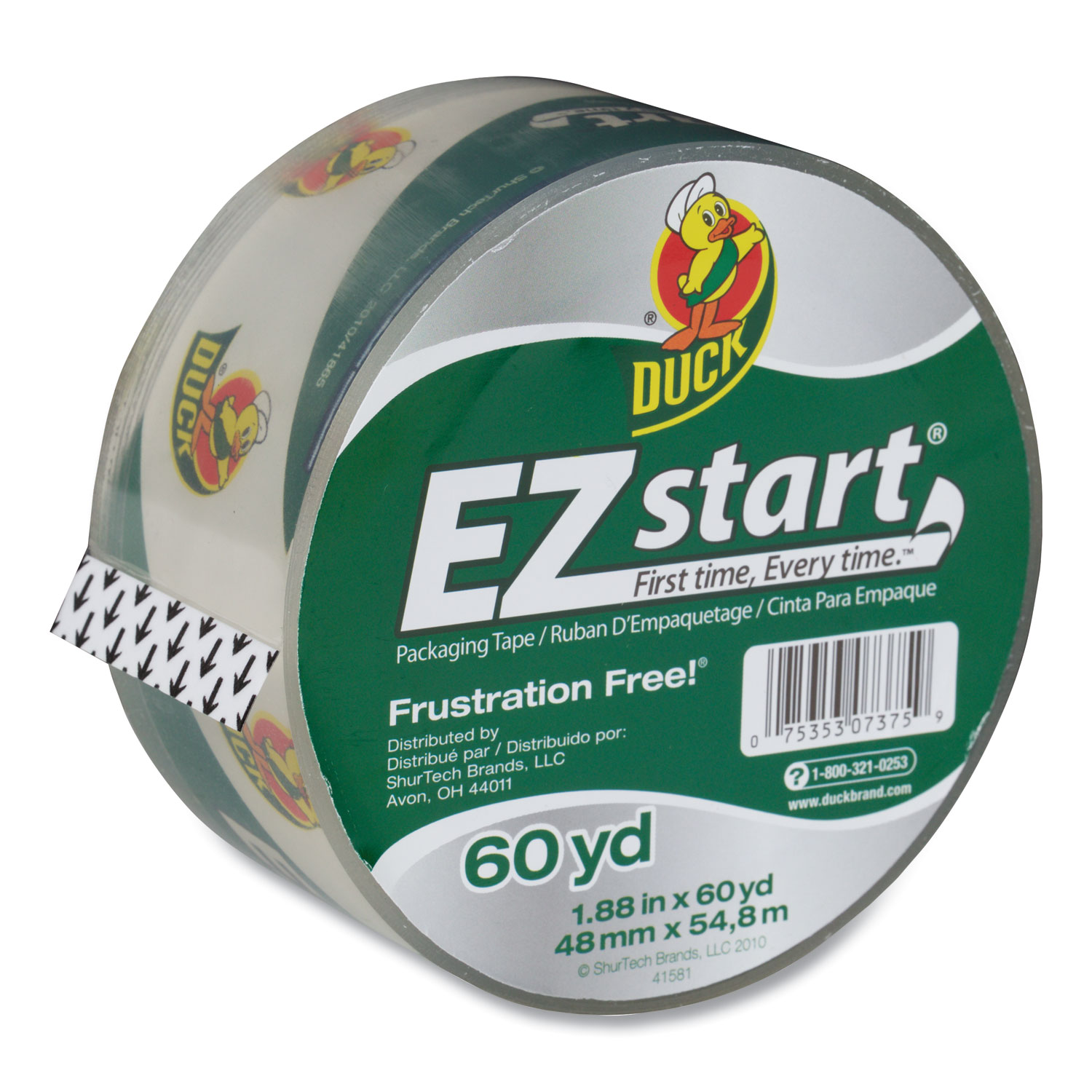 EZ Start Premium Packaging Tape, 3 Core, 1.88 x 60 yds, Clear - Office  Express Office Products