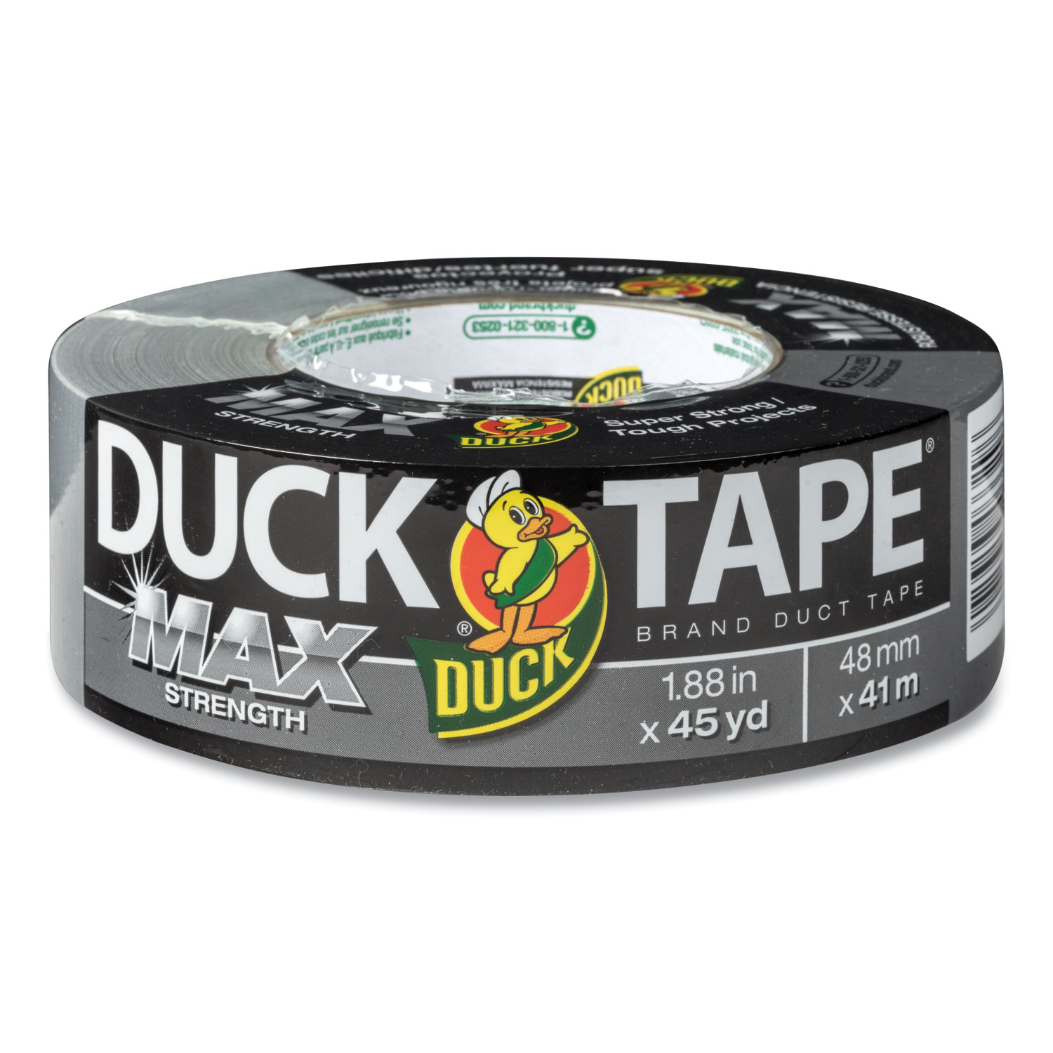  Duck 240201 MAX Duct Tape, 3 Core, 1.88 x 45 yds, Silver (DUC240201) 