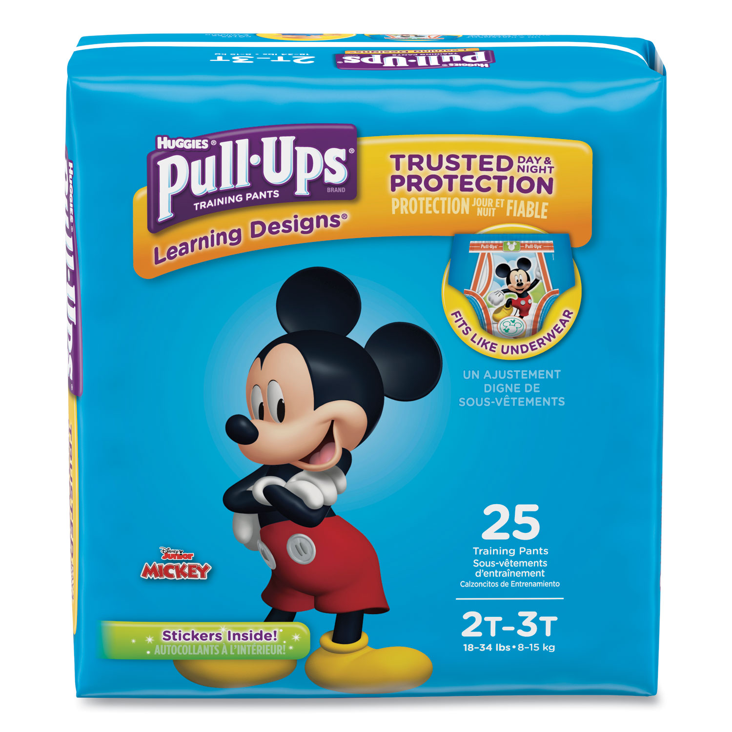  Huggies 45138 Pull-Ups Learning Designs Potty Training Pants for Boys, Size 2T-3T, 25/Pack (KCC45138) 