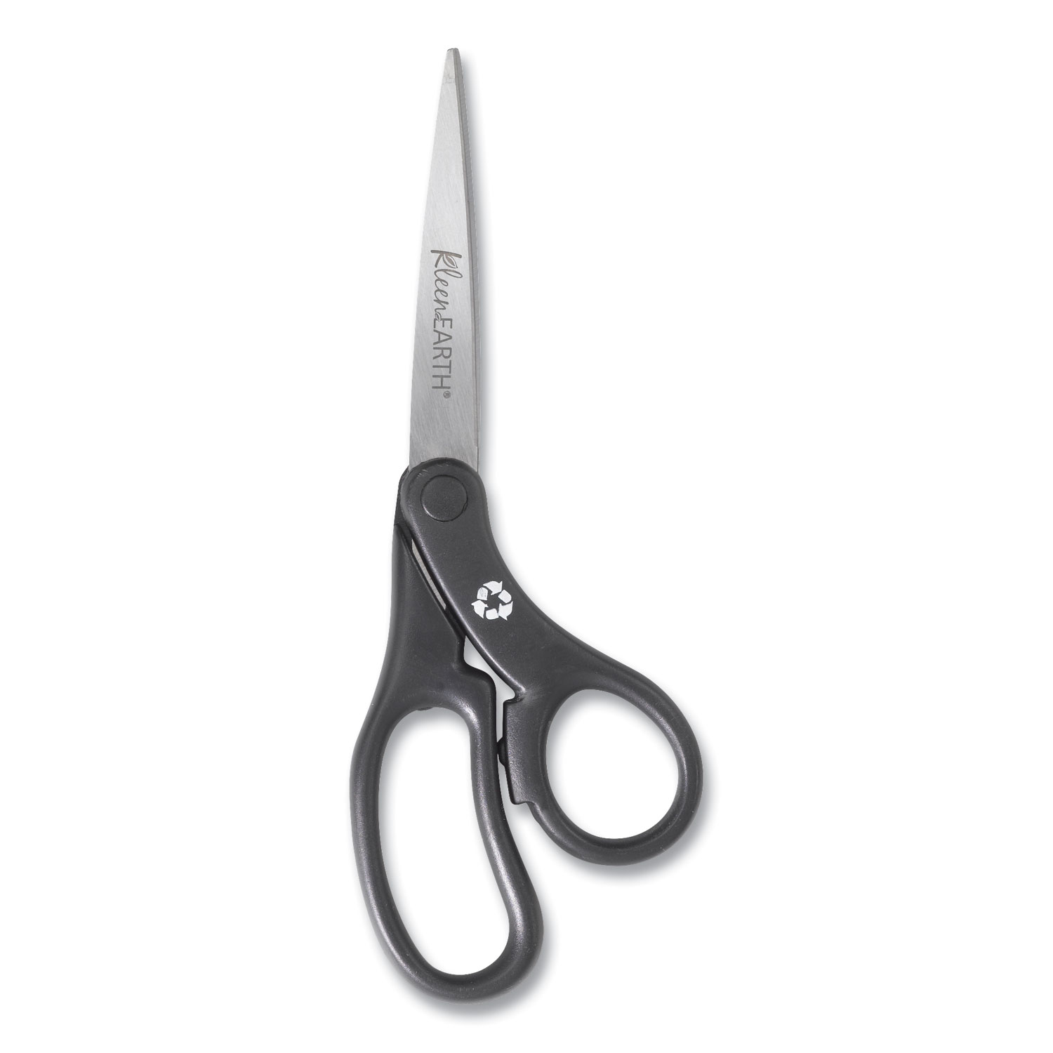 Stainless Steel Office Scissors, 8.5 Long, 3.75 Cut Length, Black Offset  Handle - Zerbee