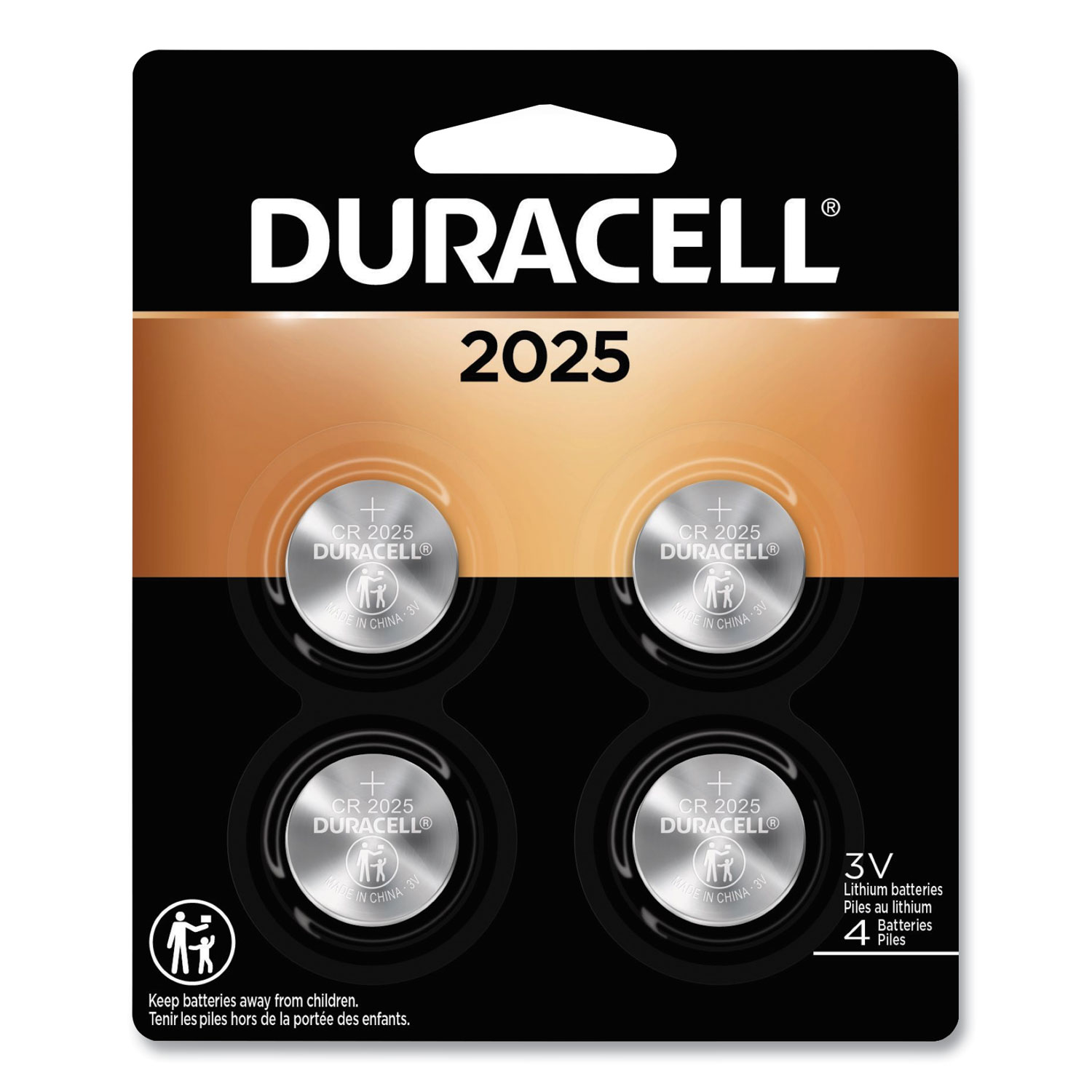 Duracell® Lithium Coin Battery, 2025, 4/Pack