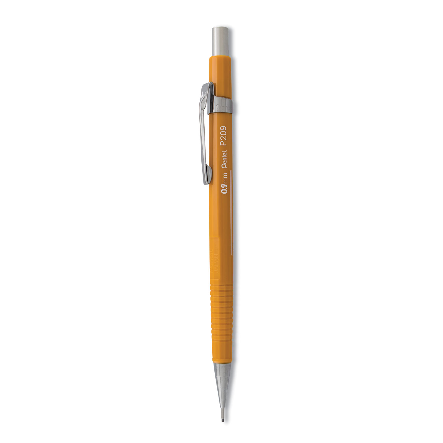  Pentel P209G Sharp Mechanical Pencil, 0.9 mm, HB (#2.5), Black Lead, Yellow Barrel (PENP209G) 