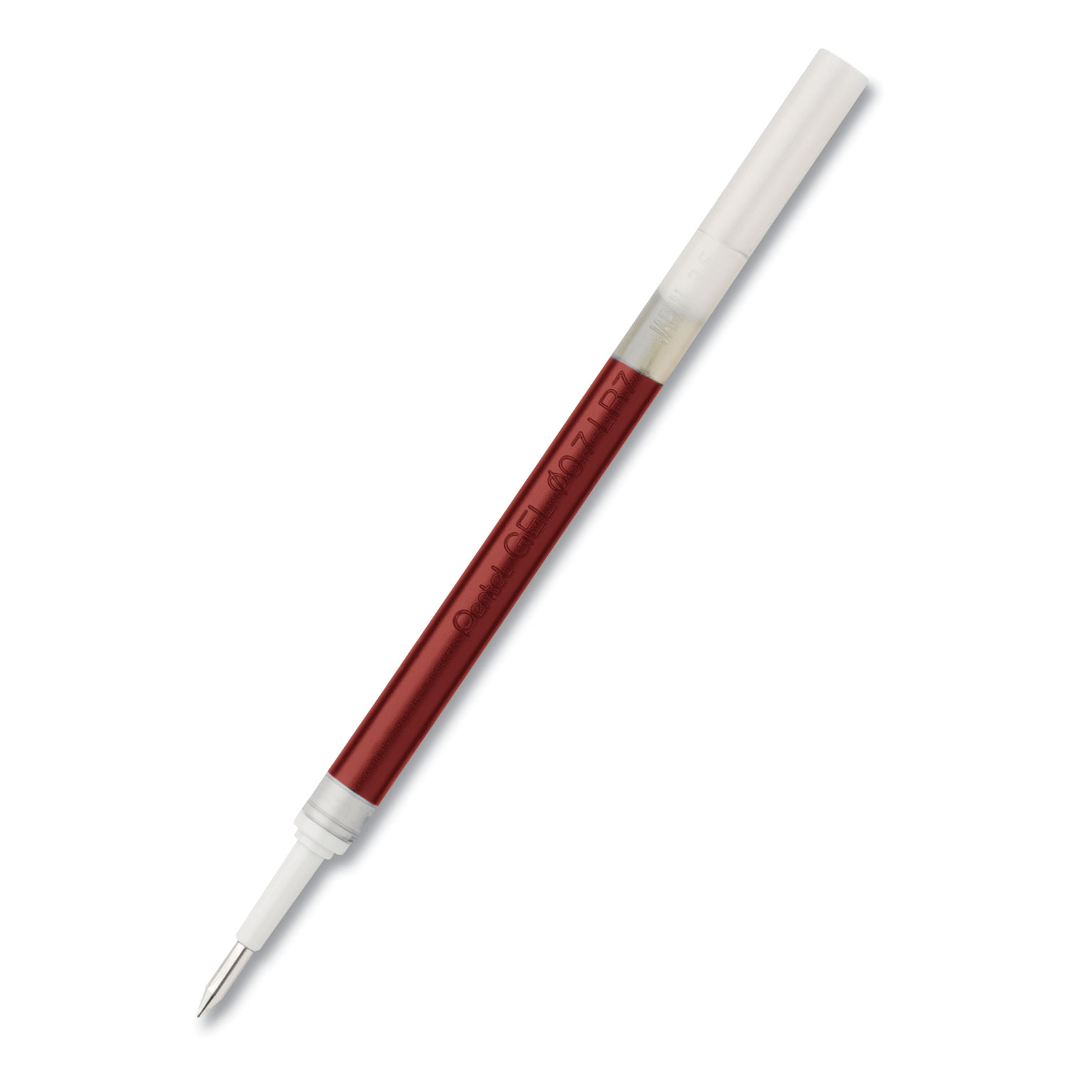  Pentel LR7B Refill for Pentel EnerGel Retractable Liquid Gel Pens, Conical Tip, Medium Point, Red Ink (PENLR7B) 