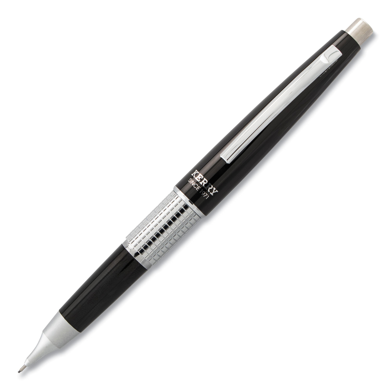  Pentel P1035A Sharp Kerry Mechanical Pencil, 0.5 mm, HB (#2.5), Black Lead, Black Barrel (PENP1035A) 