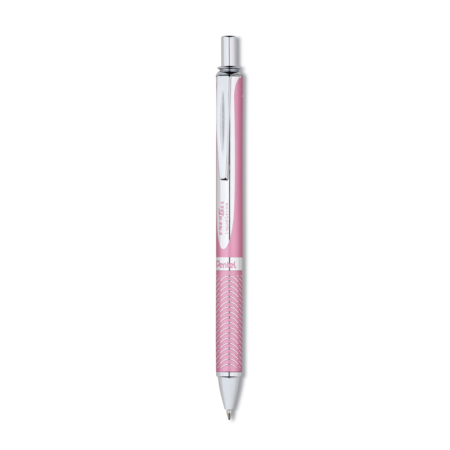  Pentel BL407P-A EnerGel Alloy RT Retractable Gel Pen, Medium 0.7mm, Black Ink, Pink Barrel (PENBL407PA) 