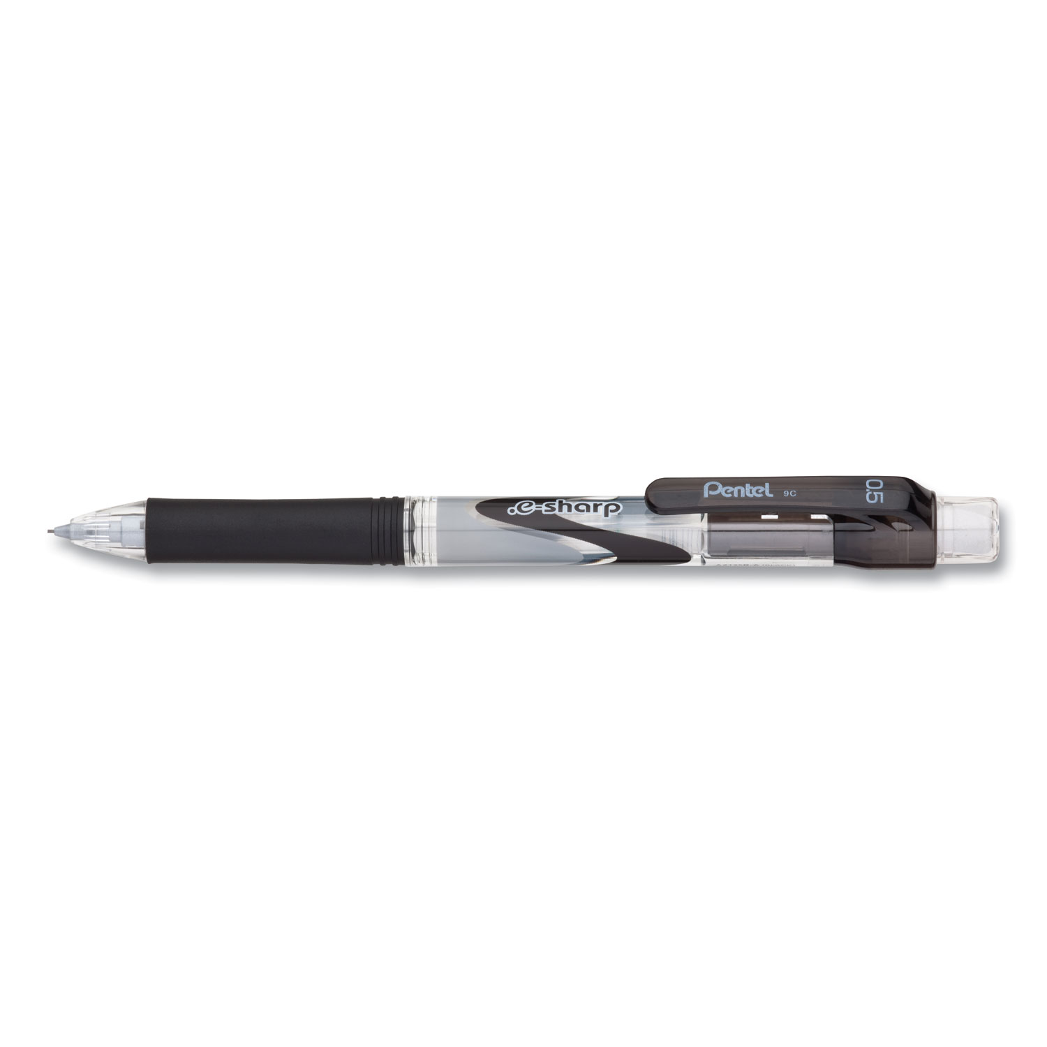  Pentel AZ125A .e-Sharp Mechanical Pencil, 0.5 mm, HB (#2.5), Black Lead, Black Barrel, Dozen (PENAZ125A) 