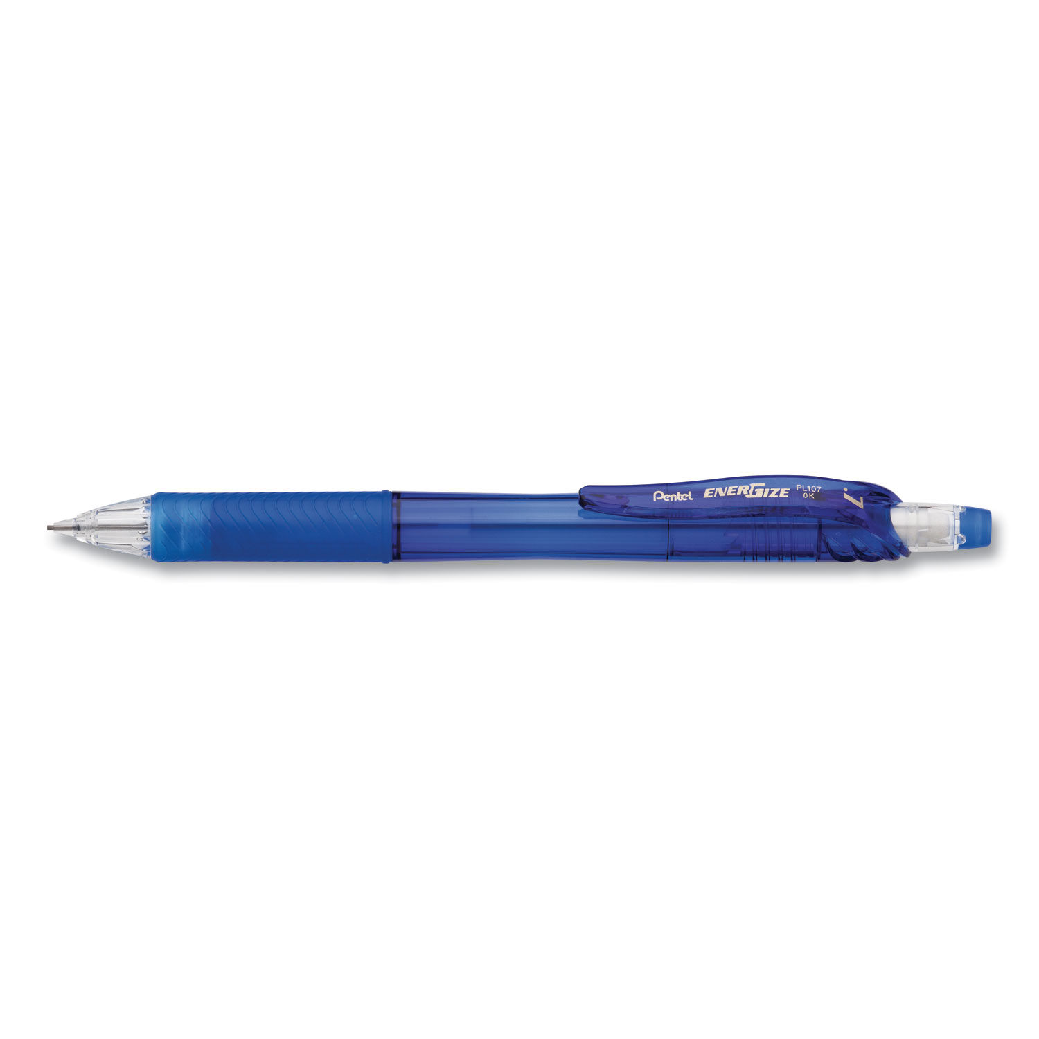  Pentel PL107C EnerGize-X Mechanical Pencil, 0.7 mm, HB (#2.5), Black Lead, Blue Barrel, Dozen (PENPL107C) 