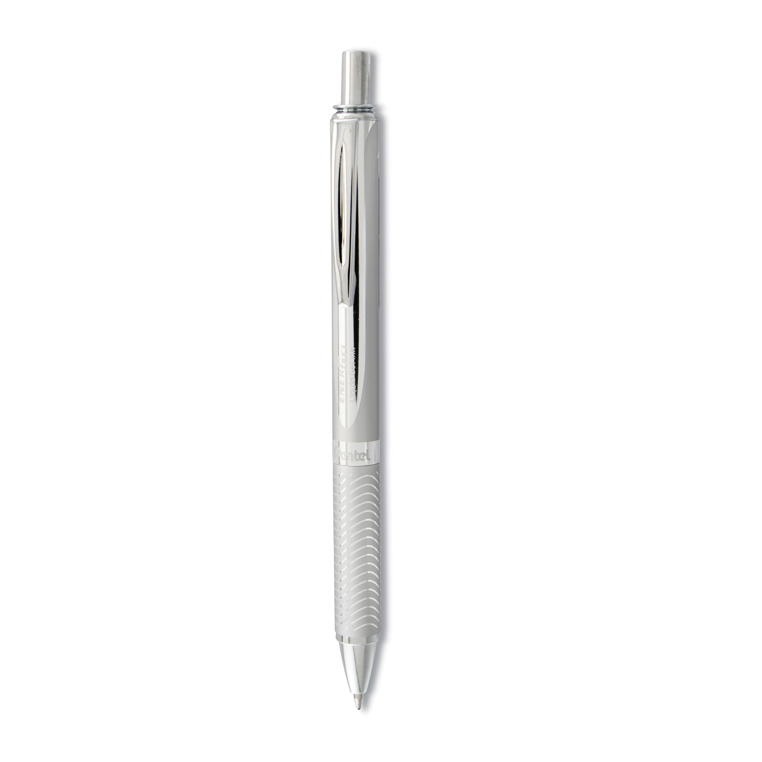  Pentel BL407-A EnerGel Alloy RT Retractable Gel Pen, Medium 0.7mm, Black Ink, Chrome Barrel (PENBL407A) 