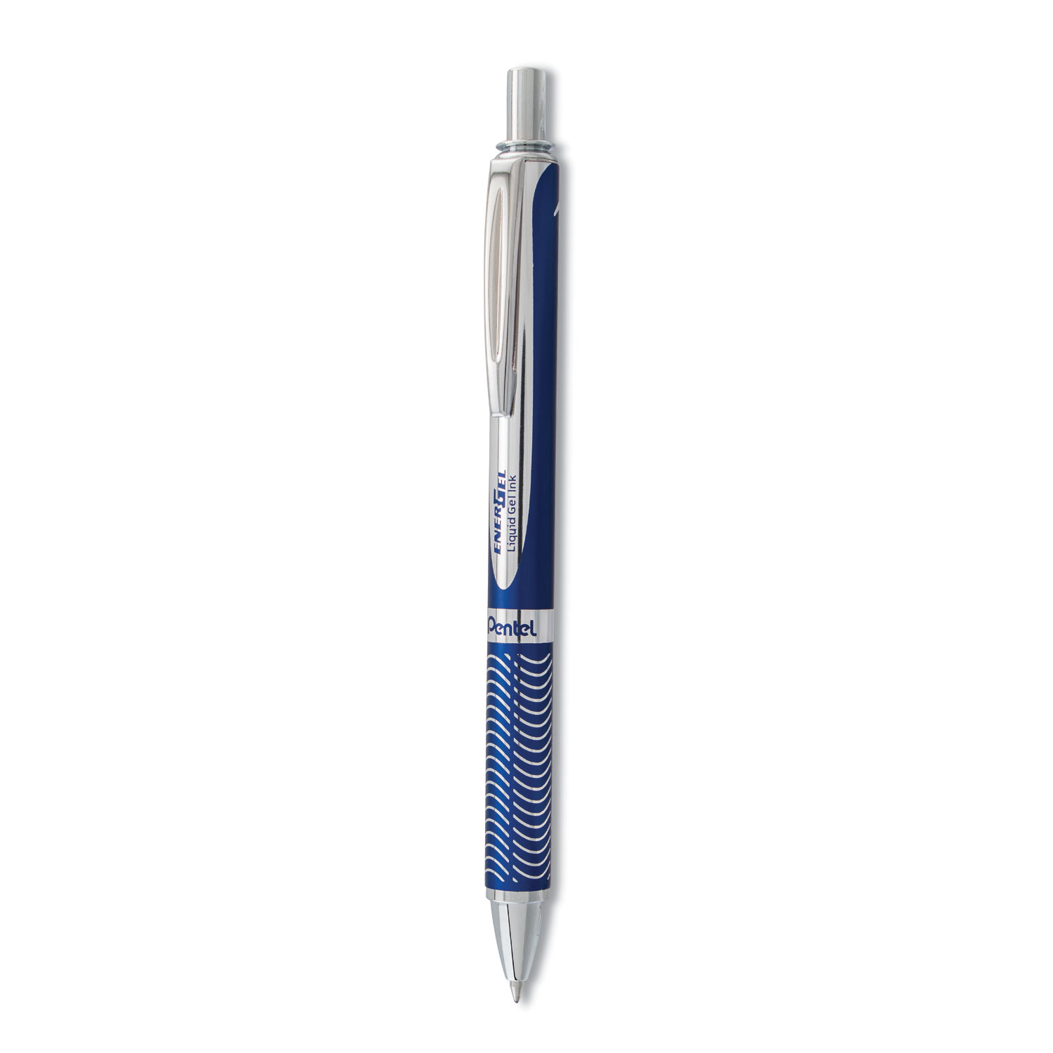  Pentel BL407C-A EnerGel Alloy RT Retractable Gel Pen, Medium 0.7mm, Black Ink, Blue Barrel (PENBL407CA) 