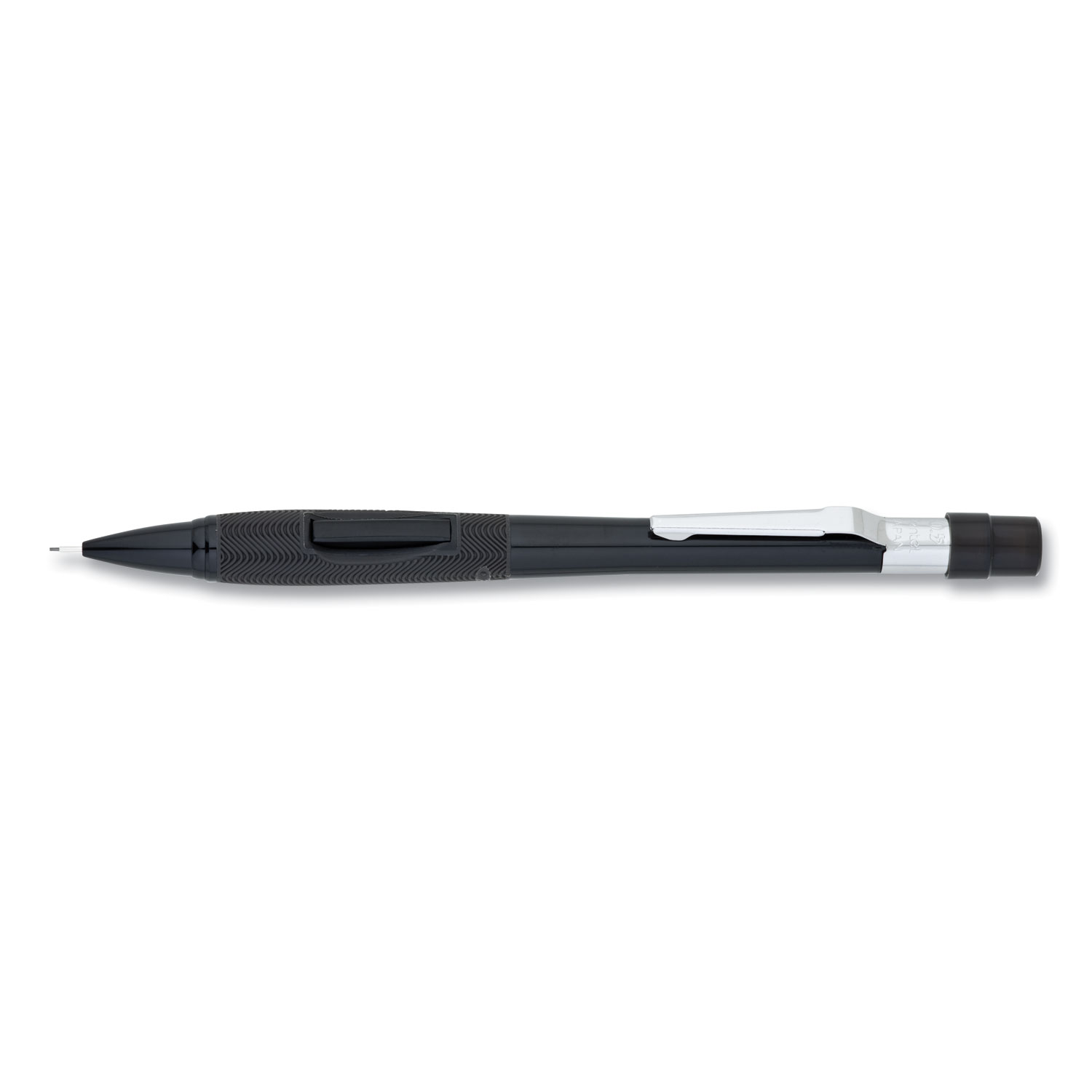  Pentel PD345A Quicker Clicker Mechanical Pencil, 0.5 mm, HB (#2.5), Black Lead, Black Barrel (PENPD345A) 