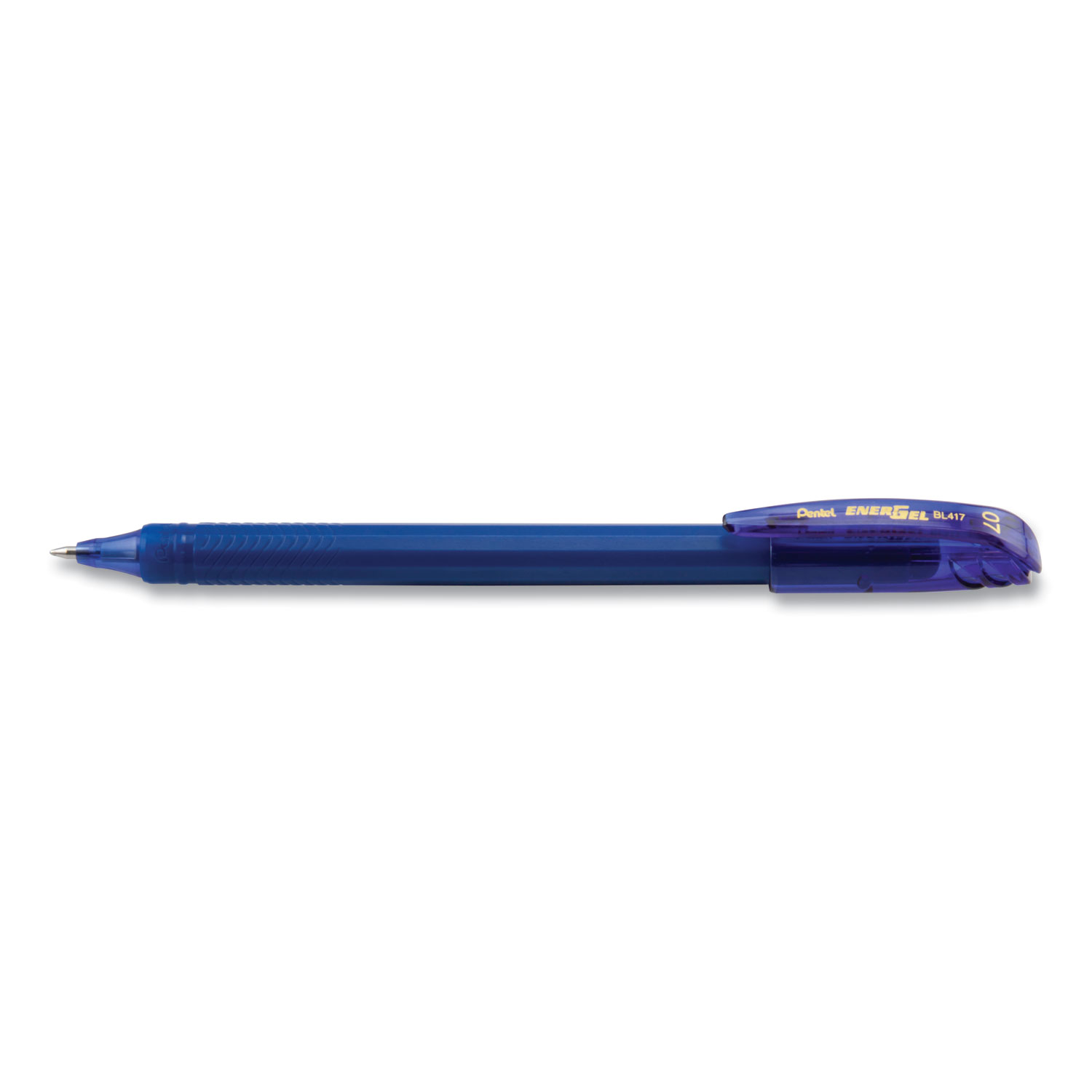  Pentel BL417C-C EnerGel Flash Stick Gel Pen, Medium 0.7mm, Blue Ink/Barrel, Dozen (PENBL417CC) 