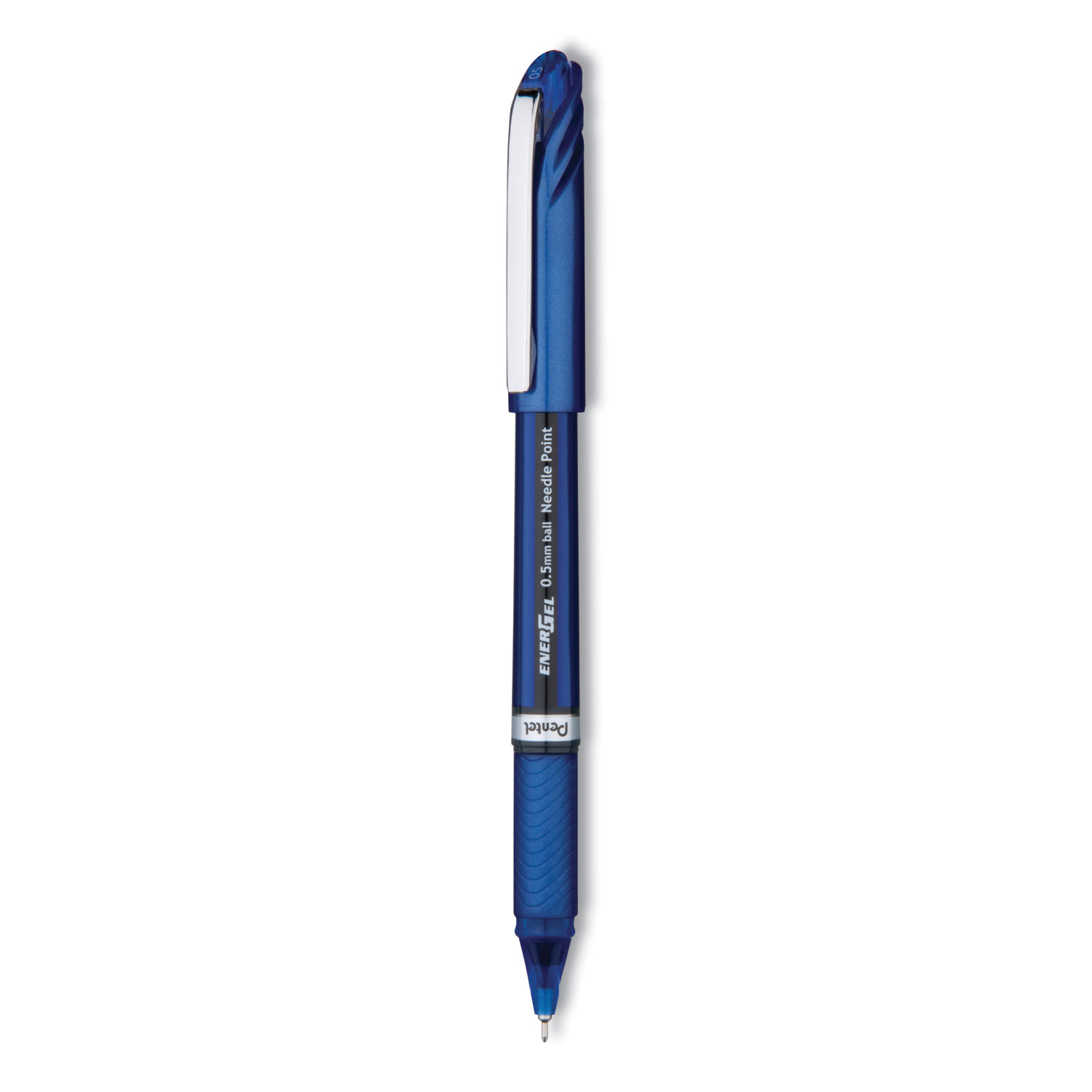  Pentel BLN25C EnerGel NV Stick Gel Pen, 0.5 mm Needle Tip, Blue Ink/Barrel, Dozen (PENBLN25C) 