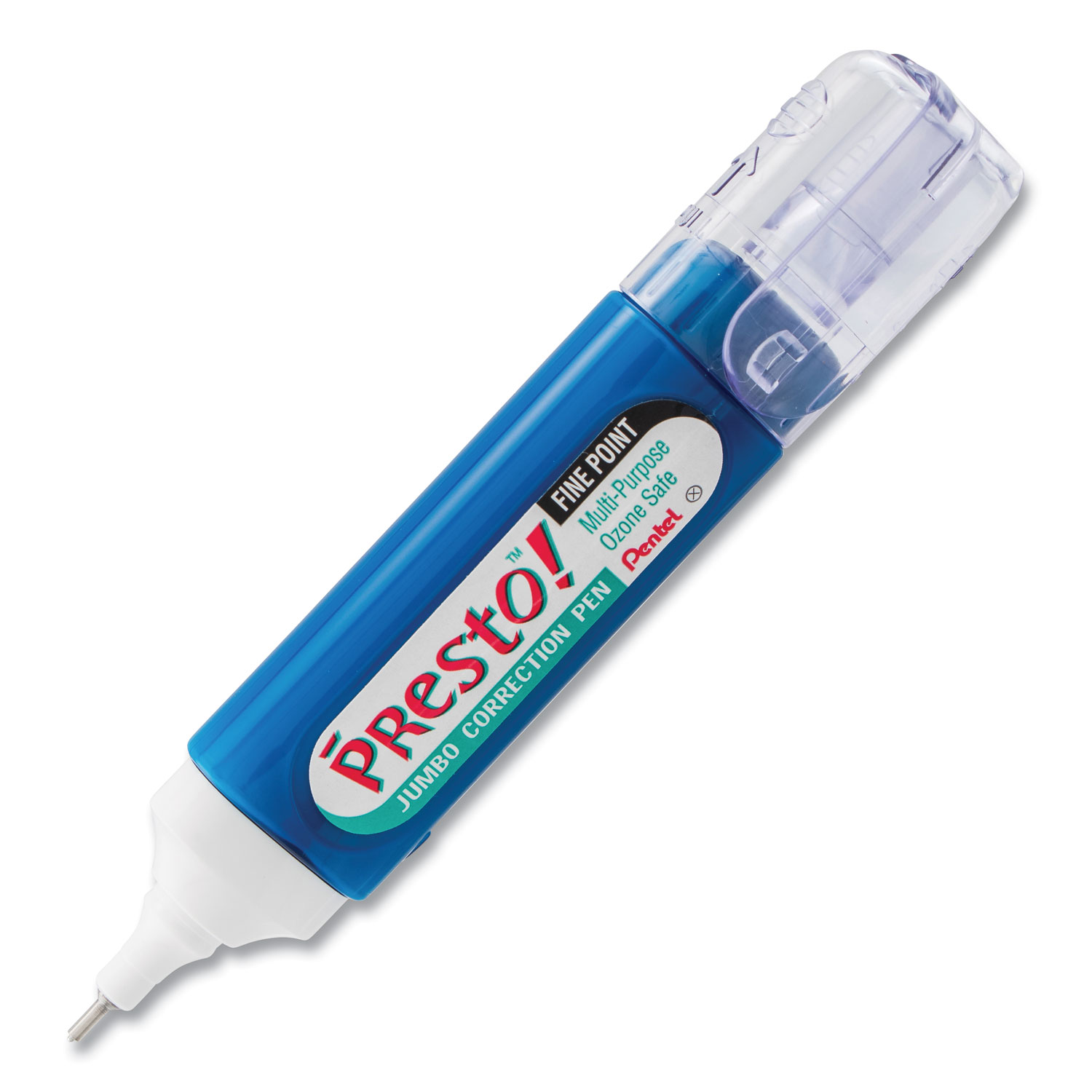 Pentel ZL31W Presto! Multipurpose Correction Pen, 12 ml, White (PENZL31W) 