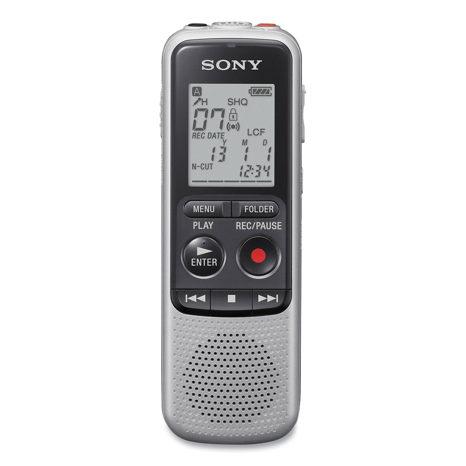  Sony ICDBX140 ICD-BX140 Digital Voice Recorder, 4 GB, Black/Silver (SON1001150) 