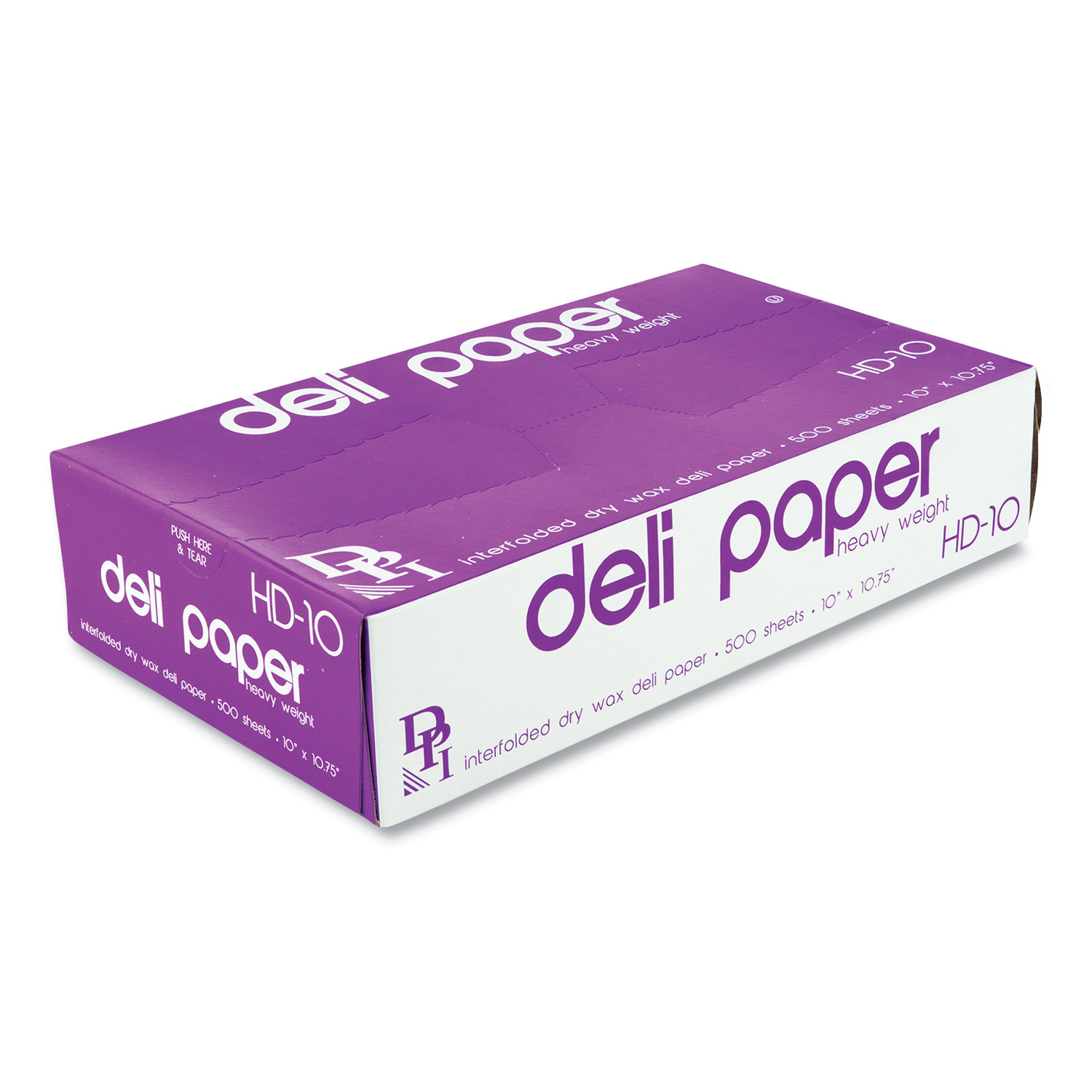 Durable Packaging Interfolded Deli Sheets, 10.75 x 10, 500 Sheets/Box, 12 Boxes/Carton