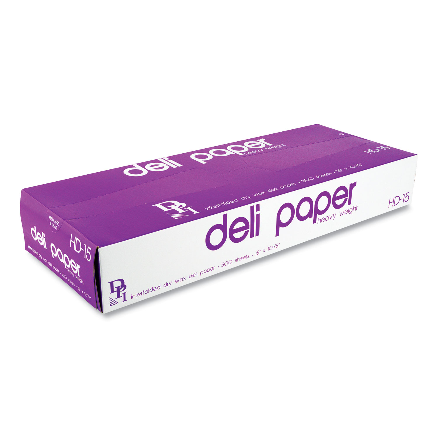 Durable Packaging Interfolded Deli Sheets, 10.75 x 15, 500 Sheets/Box, 12 Boxes/Carton