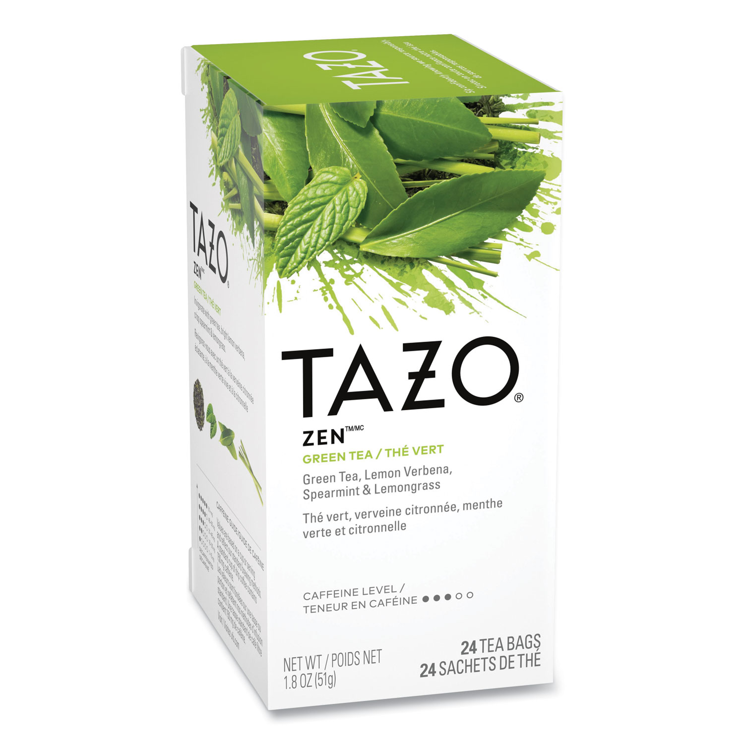 Tea Bags, Zen, 1.82 oz, 24/Box