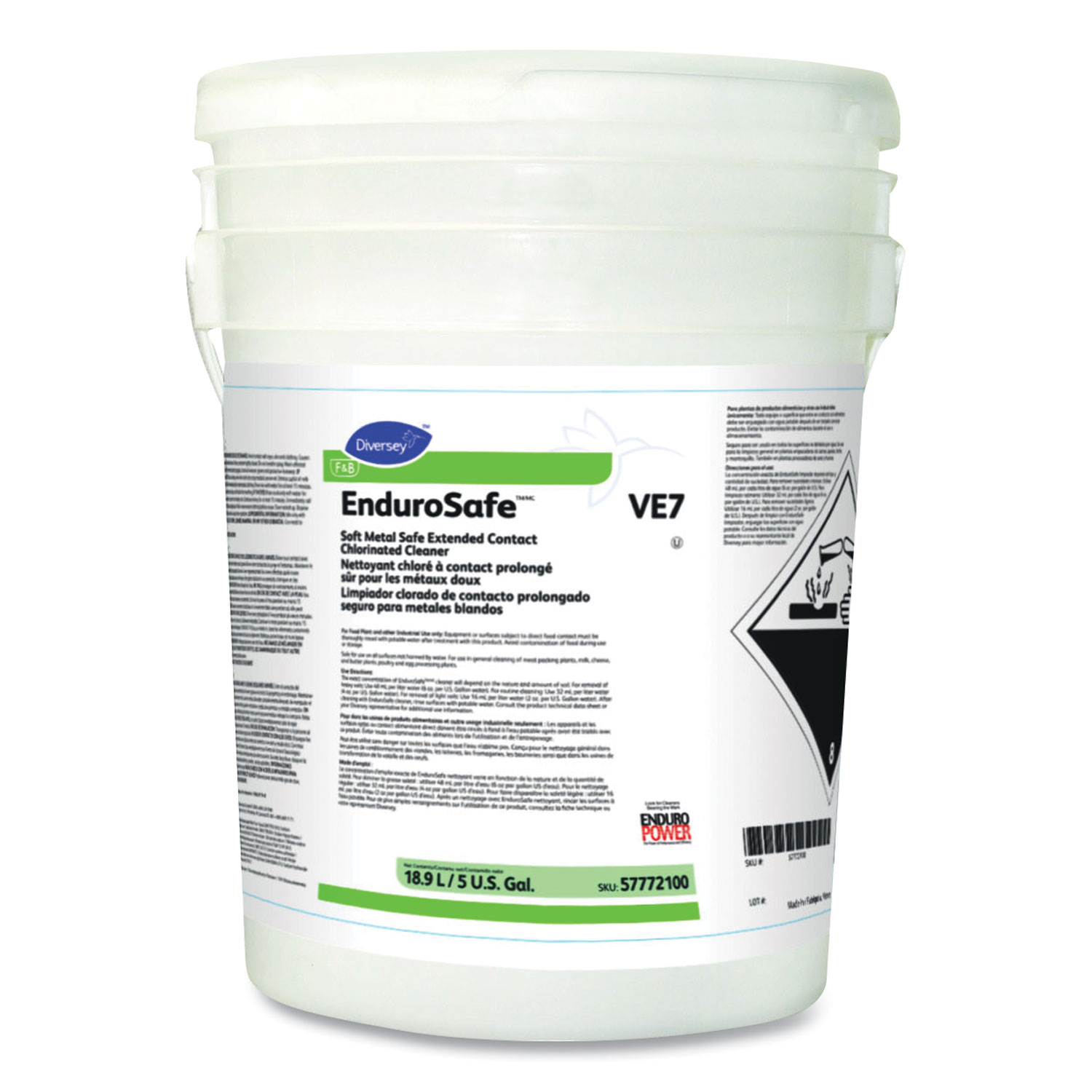 EnduroSafe Extended Contact Chlorinated Cleaner, 5 gal Pail